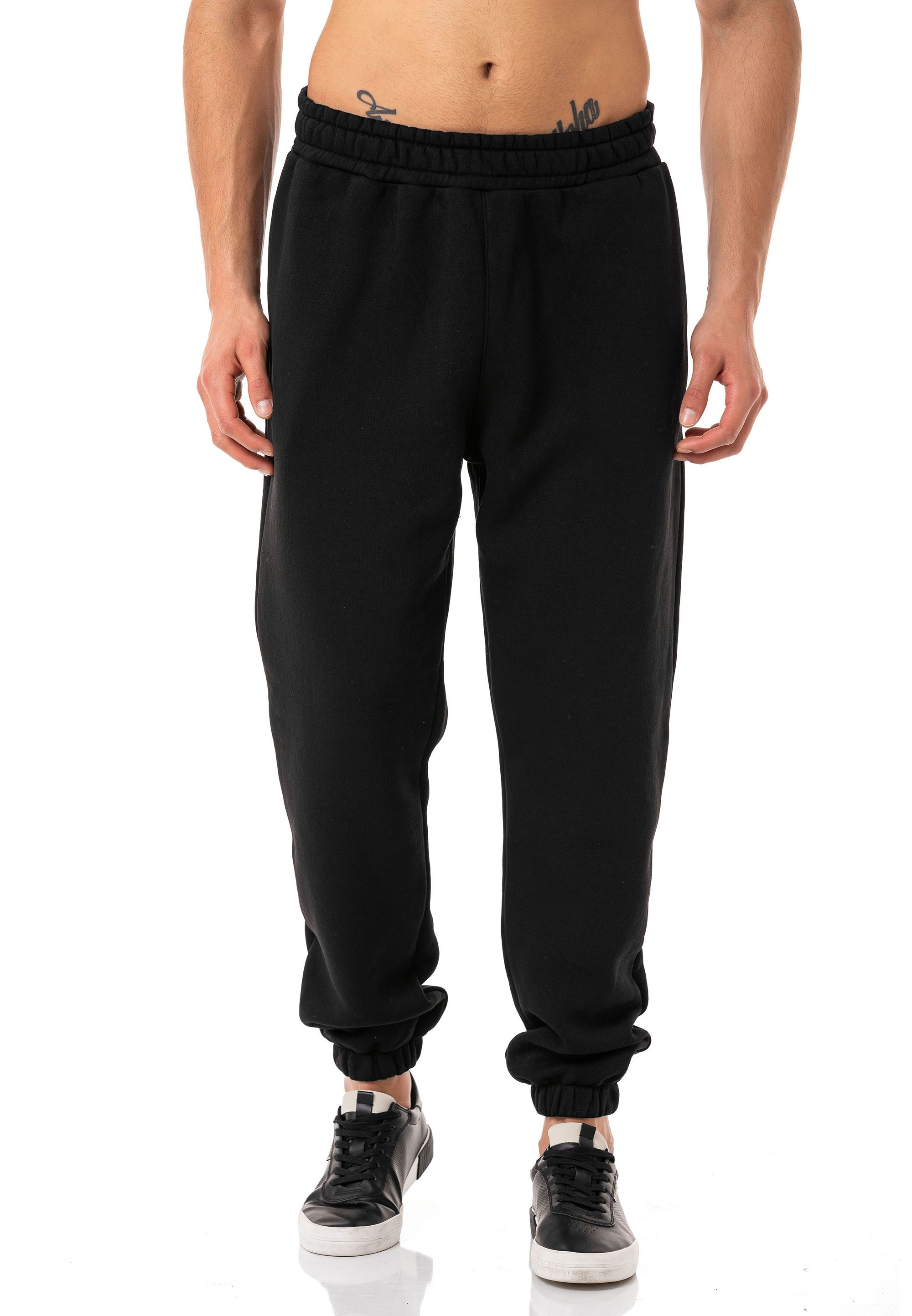 Jogginghose mit elastischem Bund Klassischer Sweatpants Look