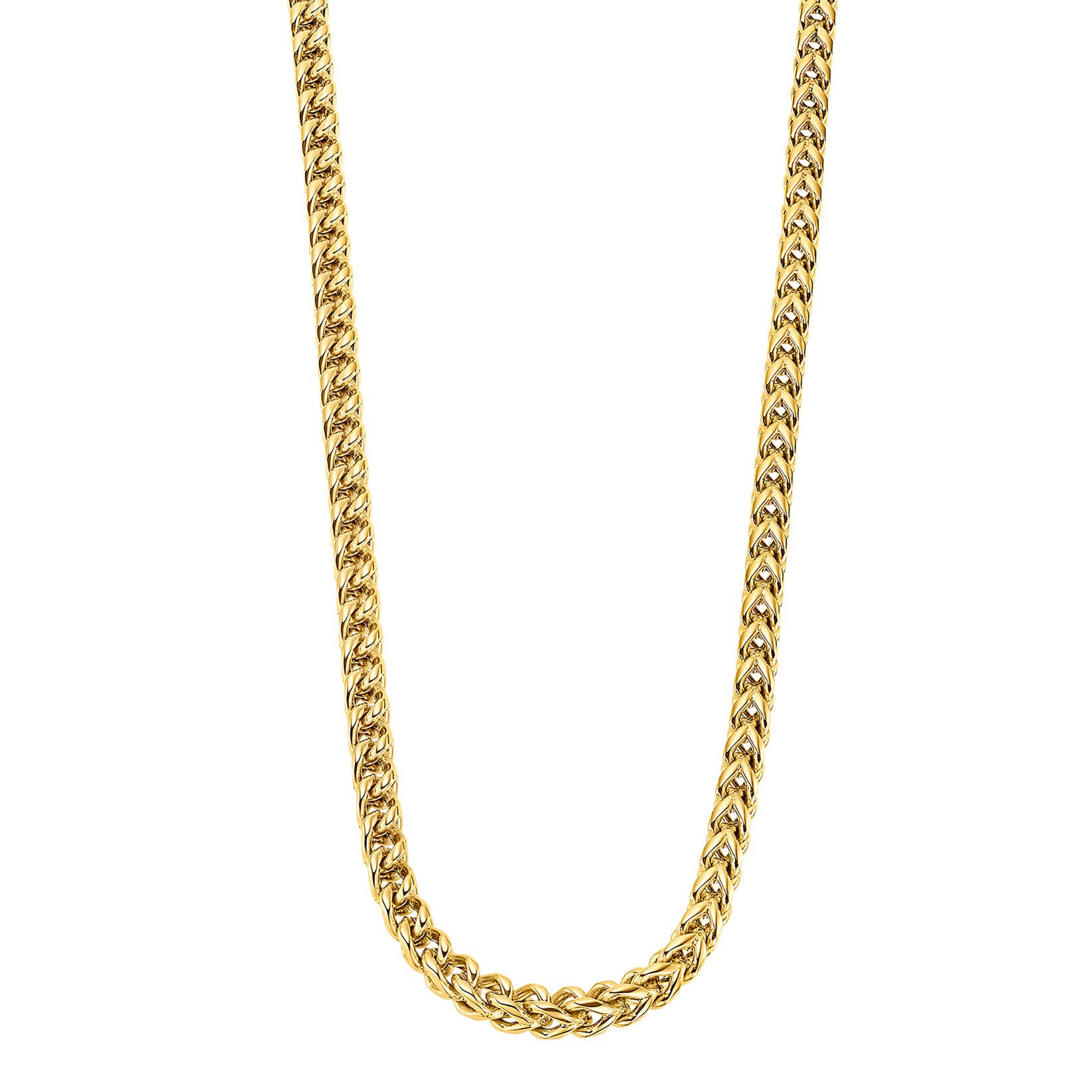 Lotus Kette ohne Anhänger Iron Road Halskette LS2290-1/2 Herren Edelstahl vergoldet 44,5+5 cm