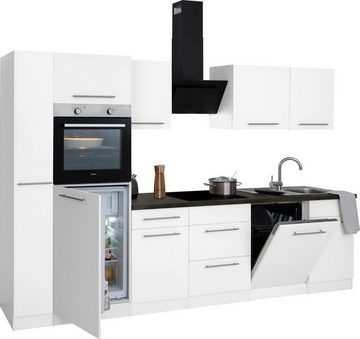 wiho Küchen Küchenzeile Unna, mit E-Geräten, Breite 310 cm