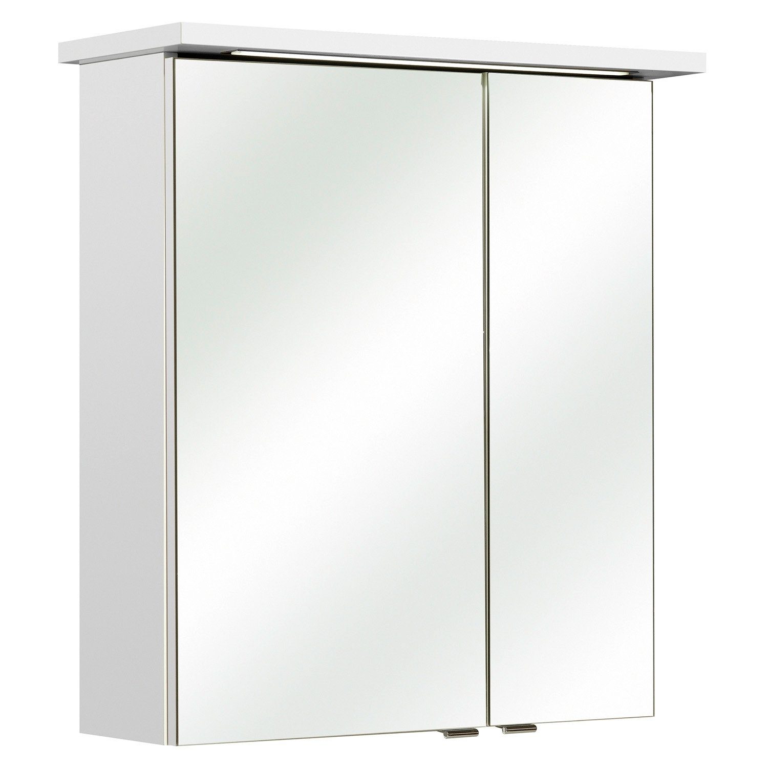 PELIPAL Spiegelschrank GERD, B 60 cm, Weiß Hochglanz, mit LED-Beleuchtung