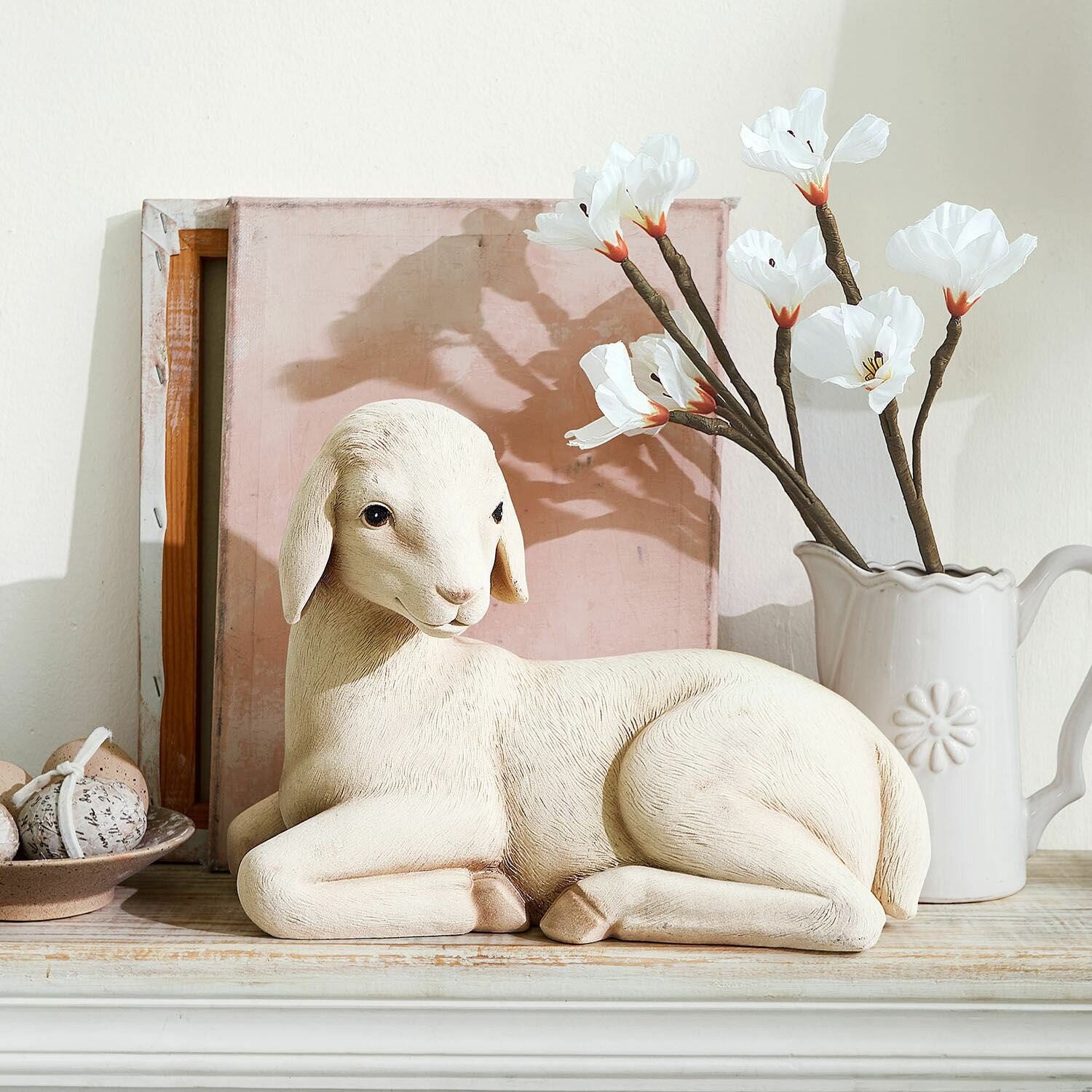 Mirabeau Osterfigur Deko-Lamm Xénandrine creme günstig online kaufen