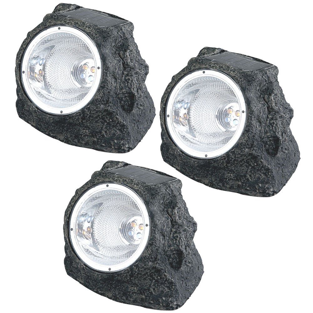 etc-shop Gartenleuchte, LED-Leuchtmittel fest verbaut, 3er günstig online kaufen