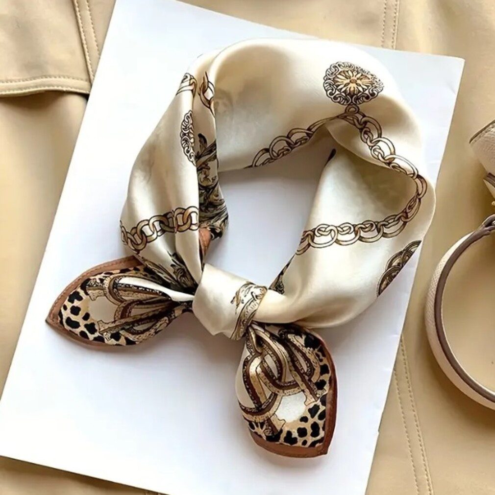 Lale Collection® Halstuch Seidiges Tuch für Damen Schal Quadrat. Kopftuch S günstig online kaufen