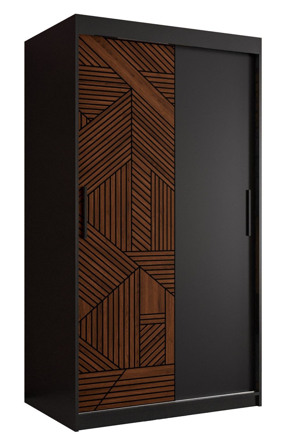 ABIKS MÖBEL Schwebetürenschrank MARSYLIA Schlafzimmerschrank - mit Schiebetüren, Kleiderstange