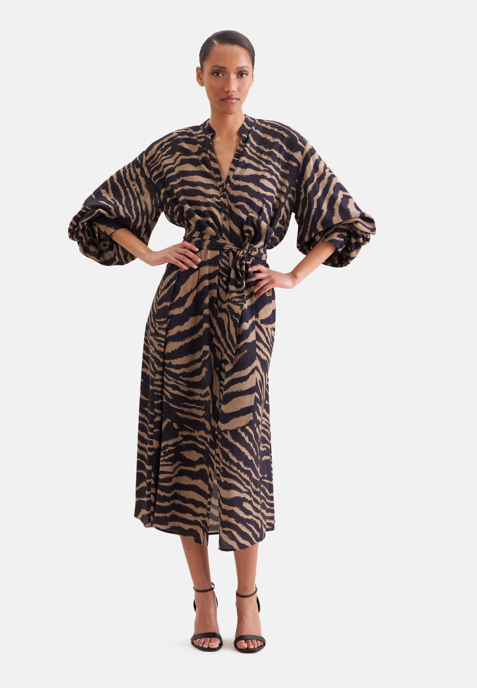 seidensticker Sommerkleid 1/1 Stehkragen Druck