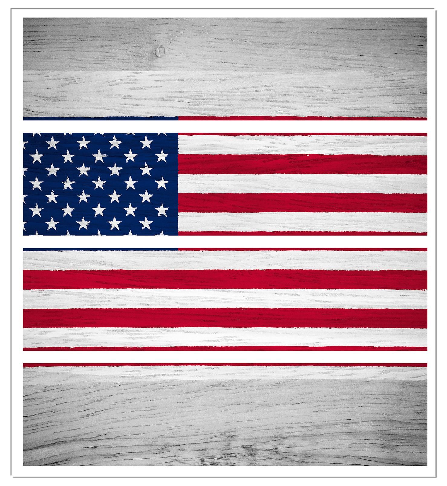 Wallario Möbelfolie USA Flagge auf Holz