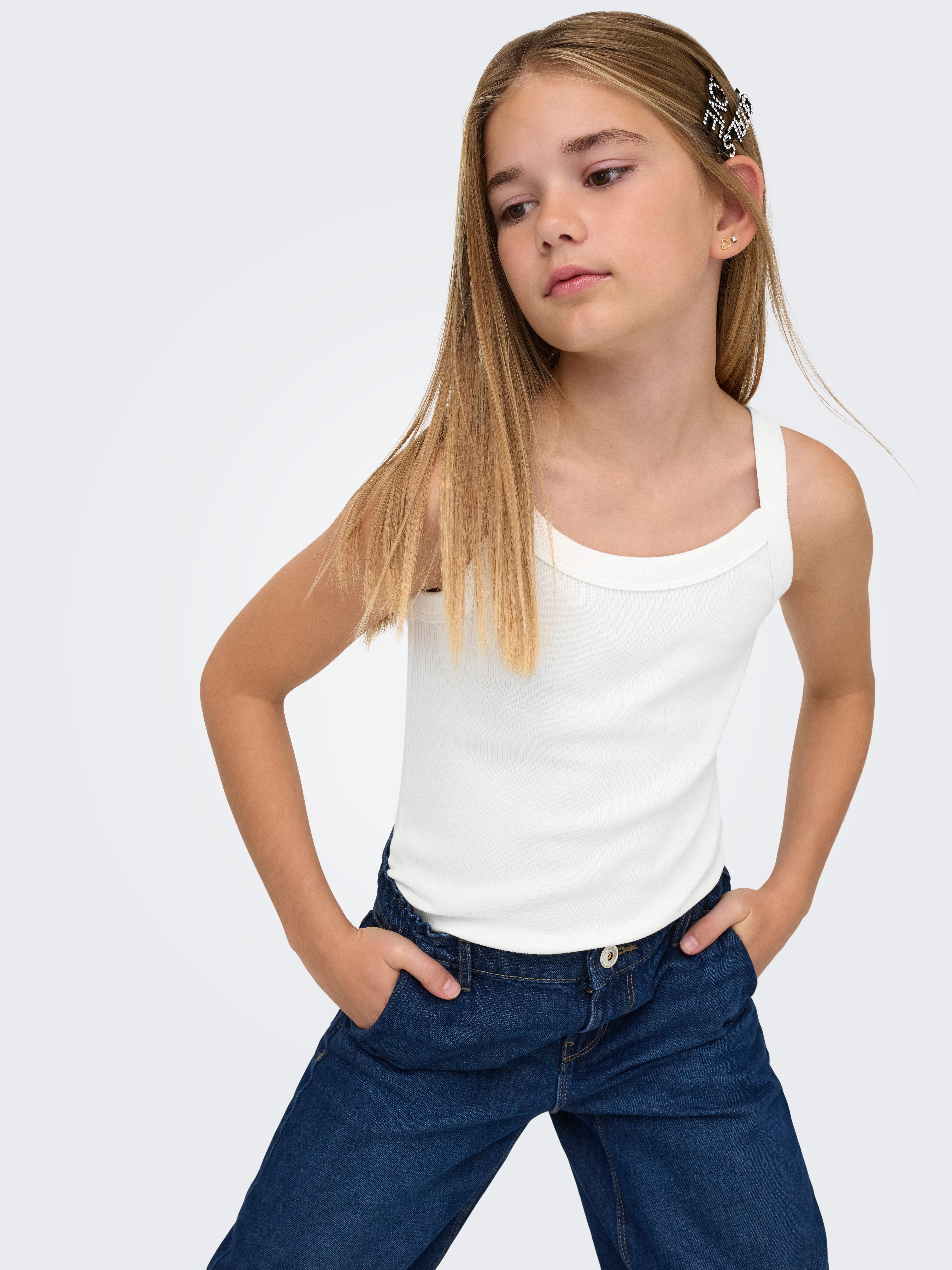 KIDS ONLY Trägertop KOGJILL LIFE S/L TOP CS JRS 2-PACK (Packung, 2-tlg) Baumwollmischung, elastisch