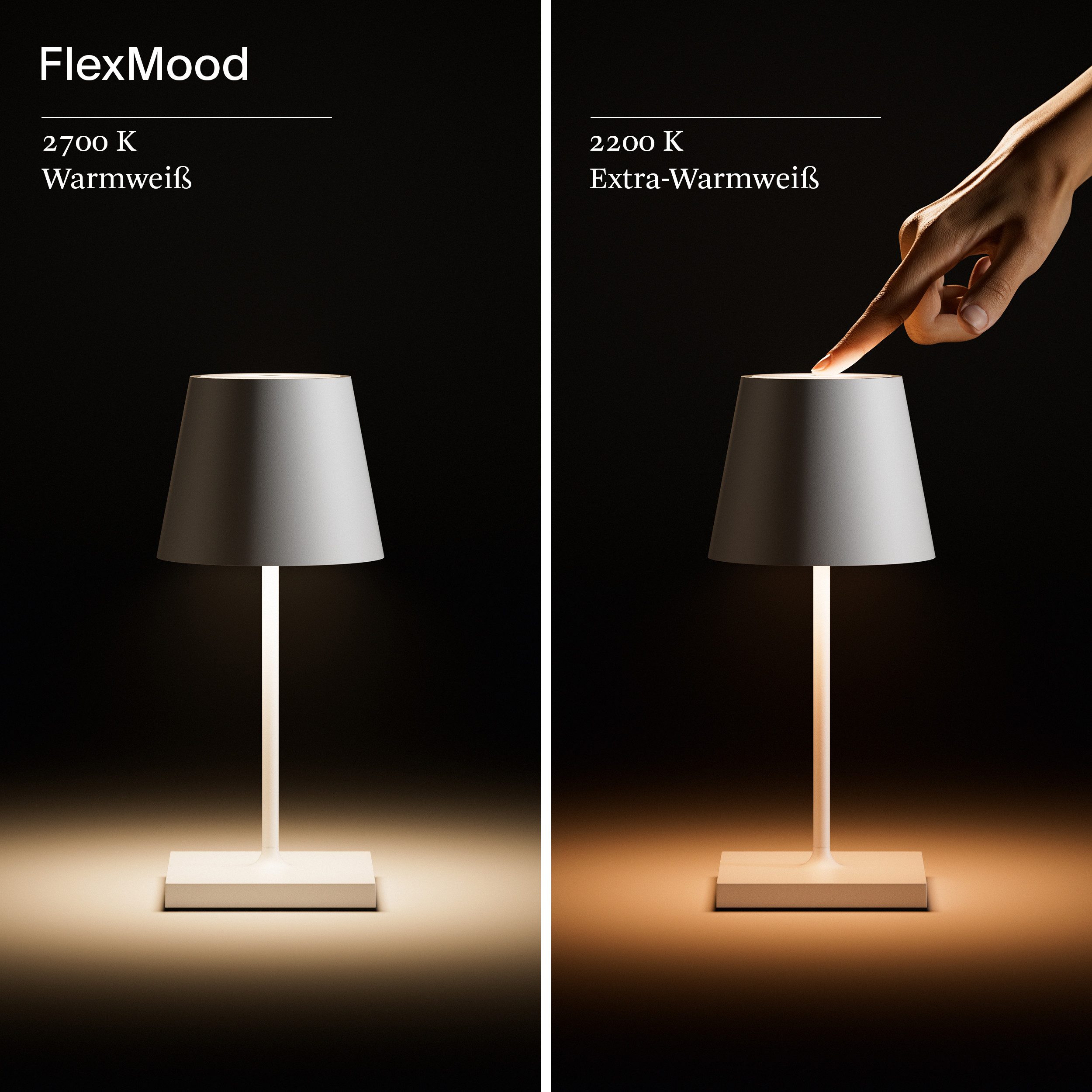 SIGOR LED Tischleuchte stilvolle Akku-Tischlampe Nuindie günstig online kaufen