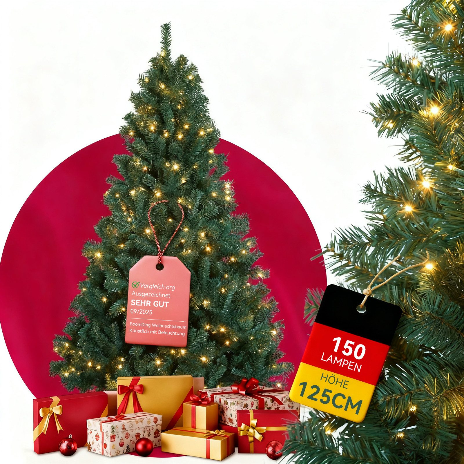 oyajia Künstlicher Weihnachtsbaum Künstlicher Weihnachtsbaum,8 Beleuchtungs günstig online kaufen