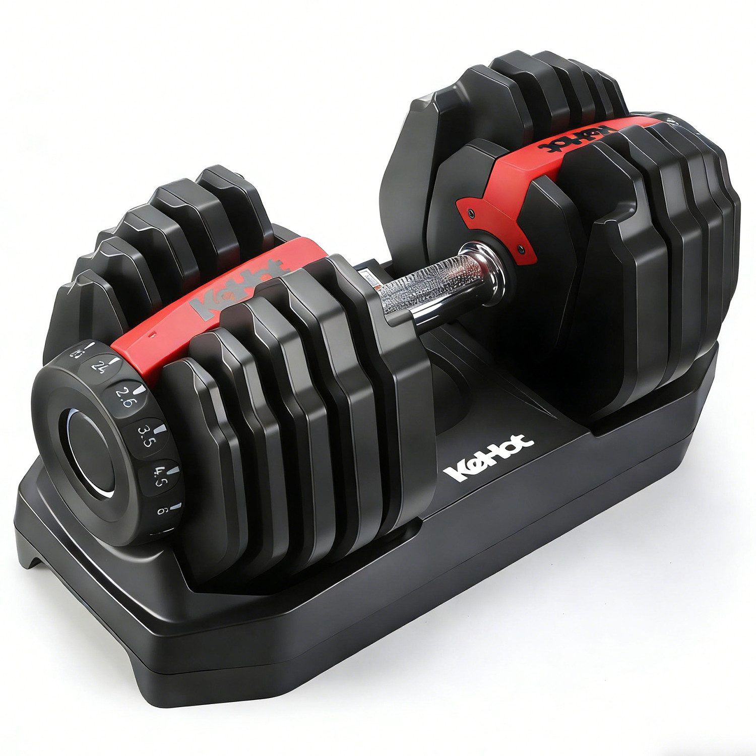 kehot Hantel-Set Verstellbare Hantel 24kg - 15 Gewichtsstufen für Krafttraining, (Kompaktes Kurzhantel-Set mit rutschfestem Griff für Home Gym, Platzsparende Systemhantel mit Siliziumstahl-Kern und Basis), Fitness Hantel für Muskelaufbau Ganzkörpertrainin