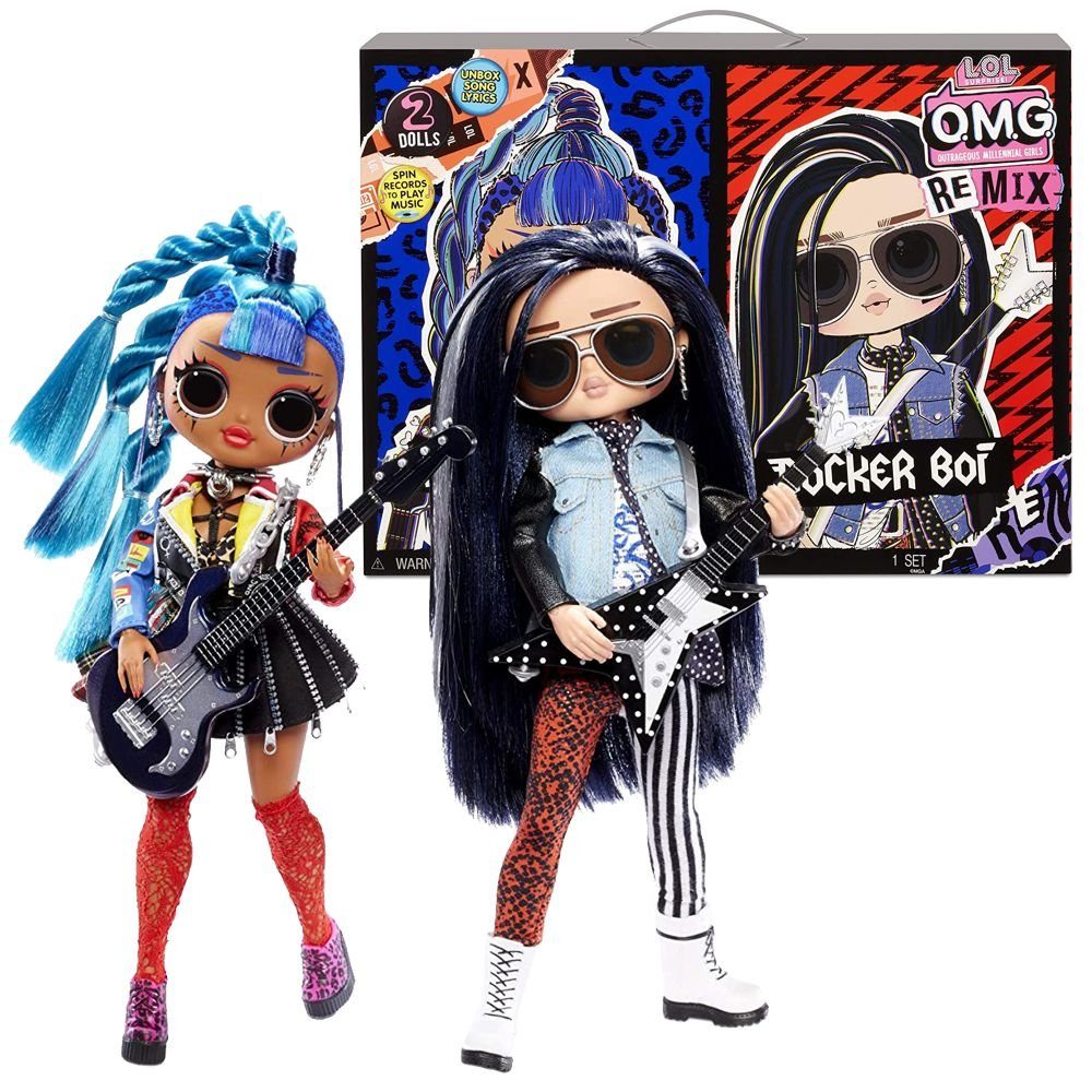 Anziehpuppe Punk Grrrl & Rocker Boi Remix L.O.L. Surprise O.M.G. LOL Puppe