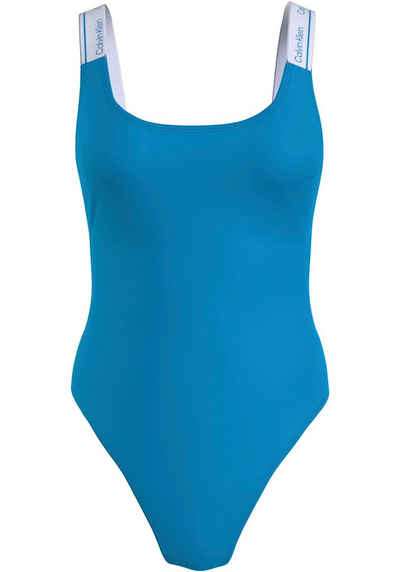 Calvin Klein Swimwear Badeanzug ONE PIECE-RP mit Logoschriftzügen auf den Trägern
