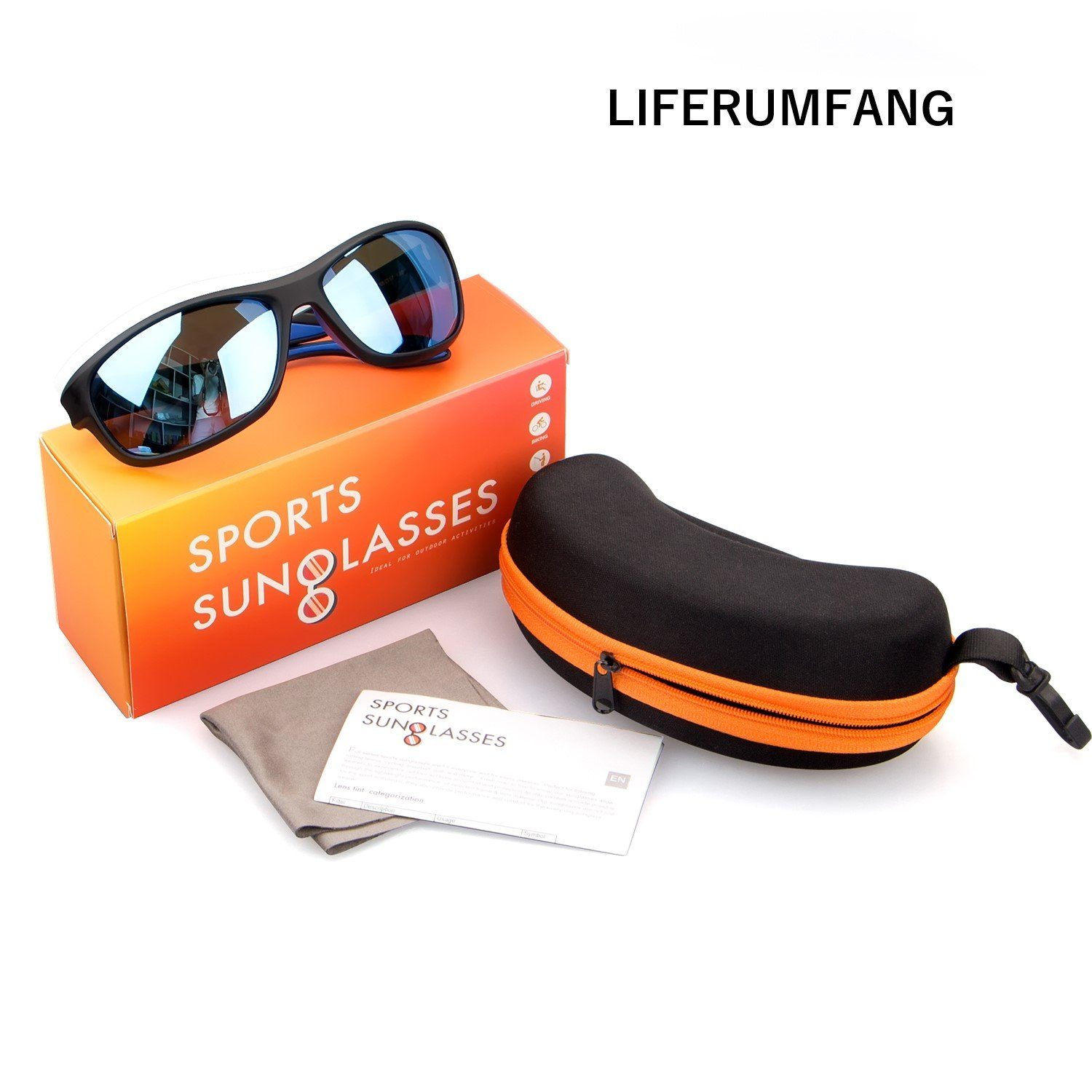 Luxear Fahrradbrille Sport-Sonnenbrille, (für UV400-Schutz Herren langlebig Damen)
