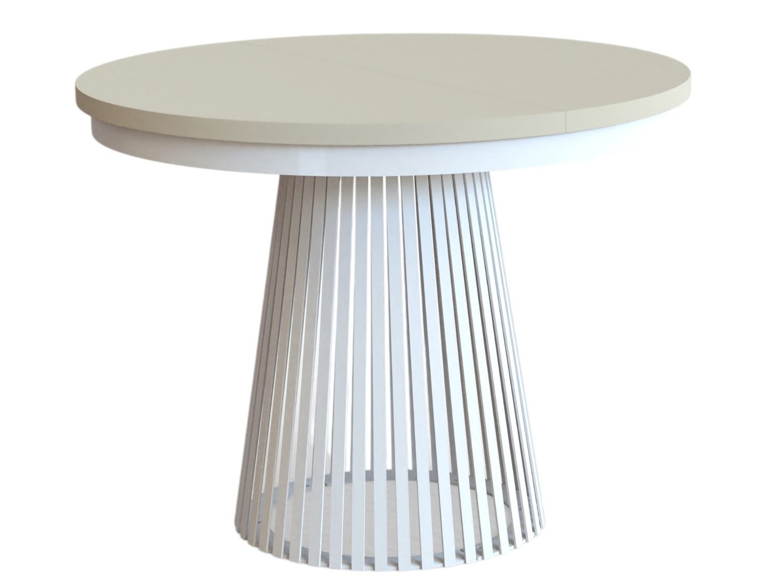 Compleo Esstisch Rund, Säulengestell mit Rillenstruktur DAST (TOPSELLER), A günstig online kaufen