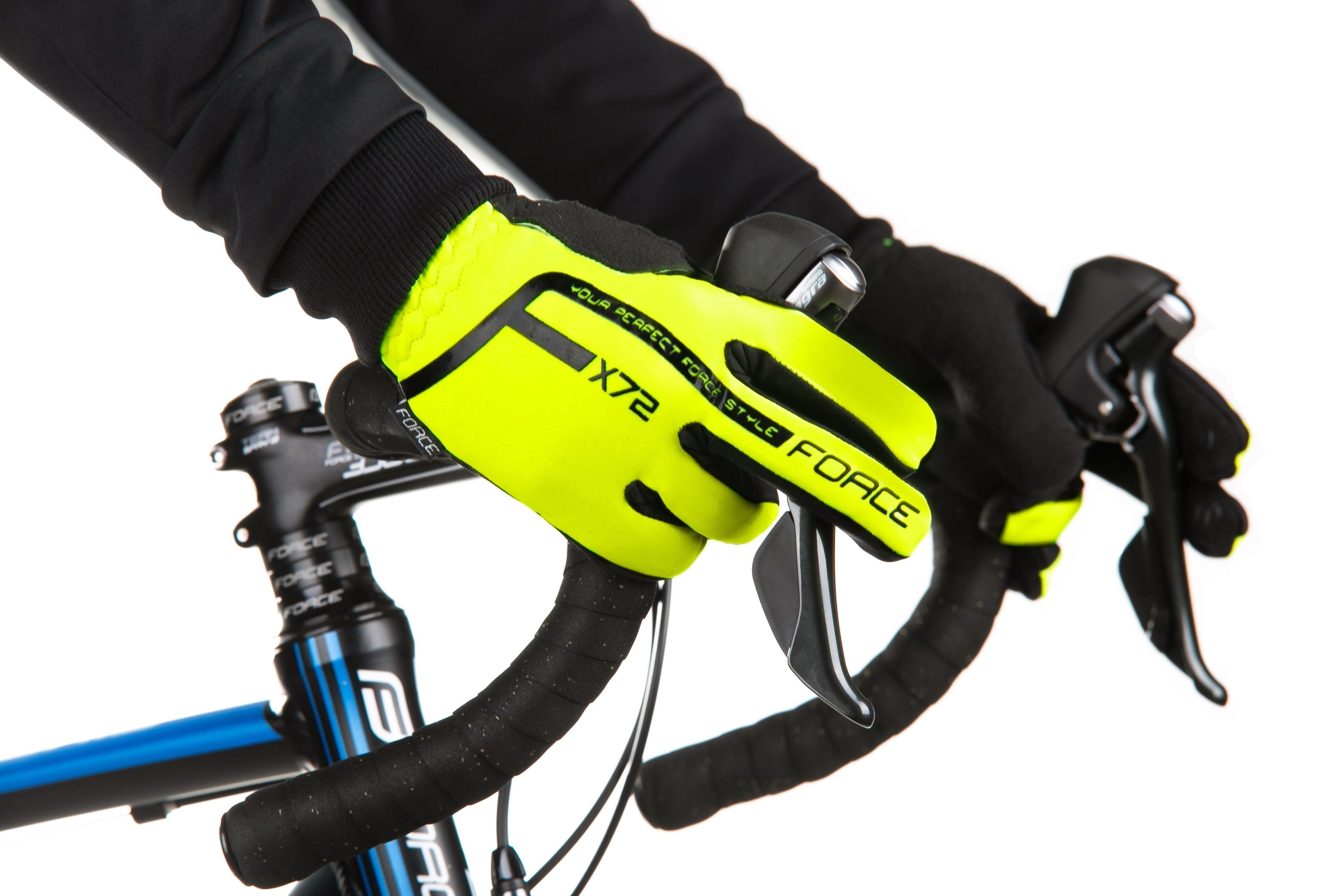 FORCE Fahrradhandschuhe Handschuhe FORCE bis °C X72 0 fluor +5 °C