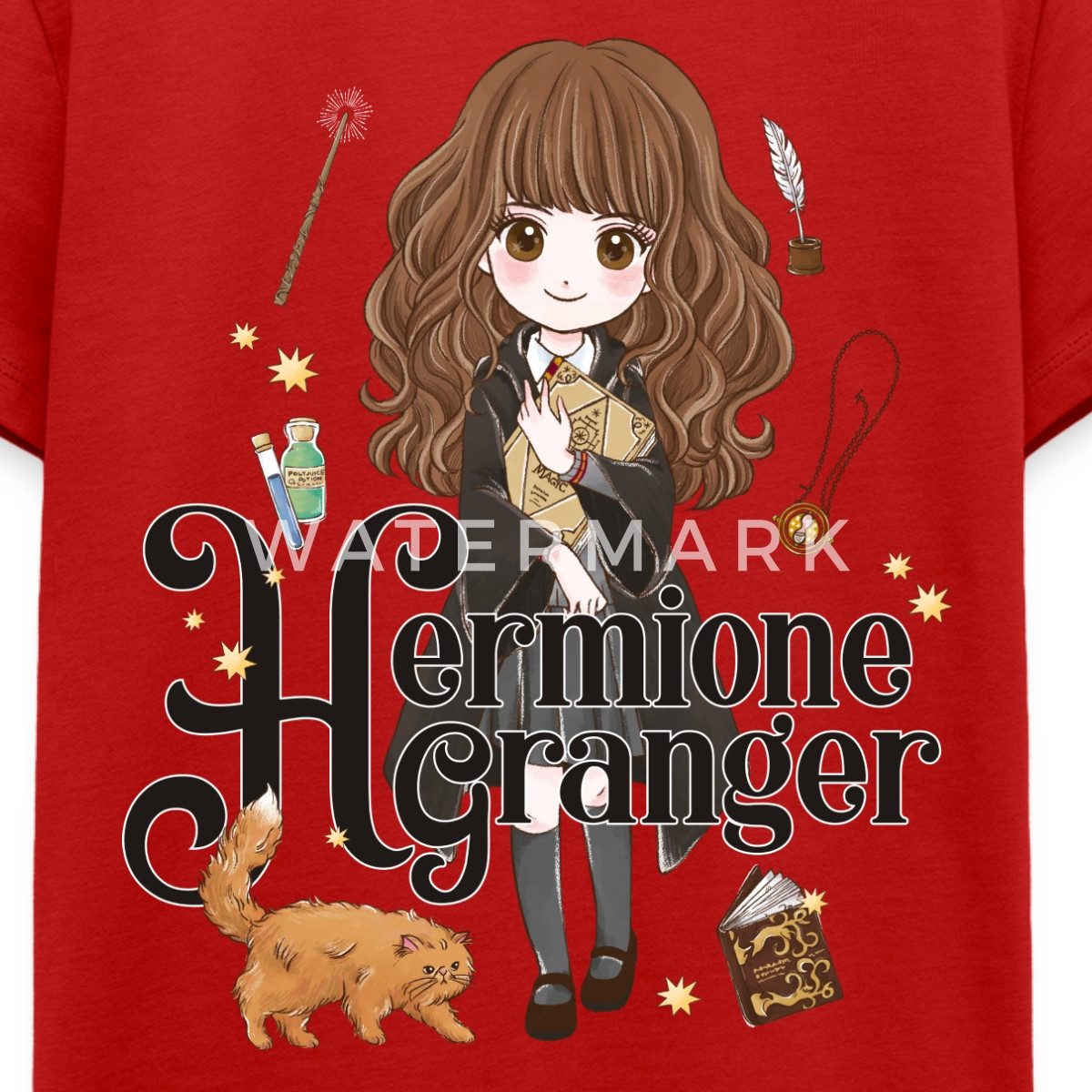 Spreadshirt T-Shirt Harry Potter Hermine Granger Chibi Teenager Premium T-Shirt (1-tlg)