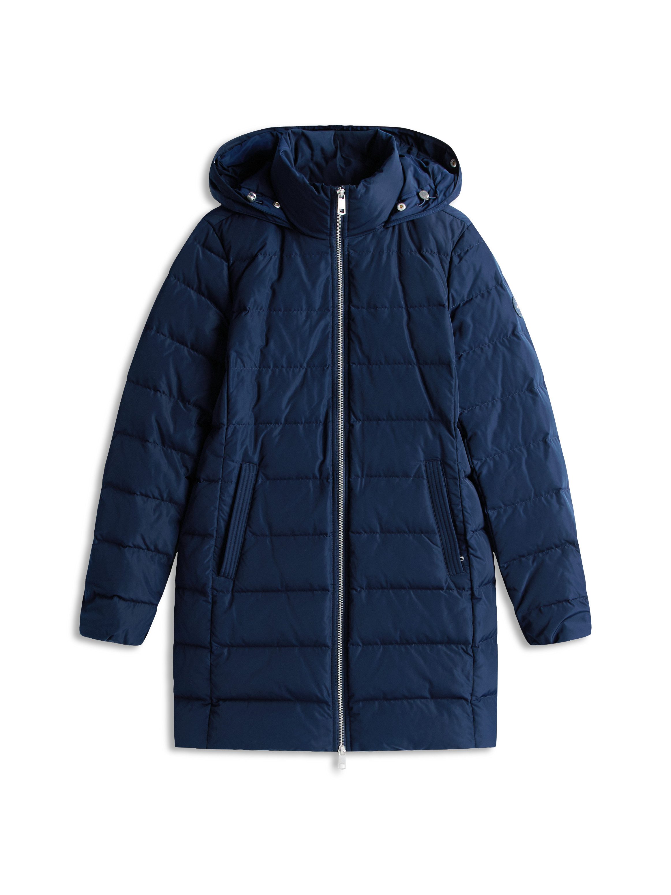 Tommy Hilfiger Steppmantel MW DOWN SLIM COAT WITH FUR mit Fellimitat