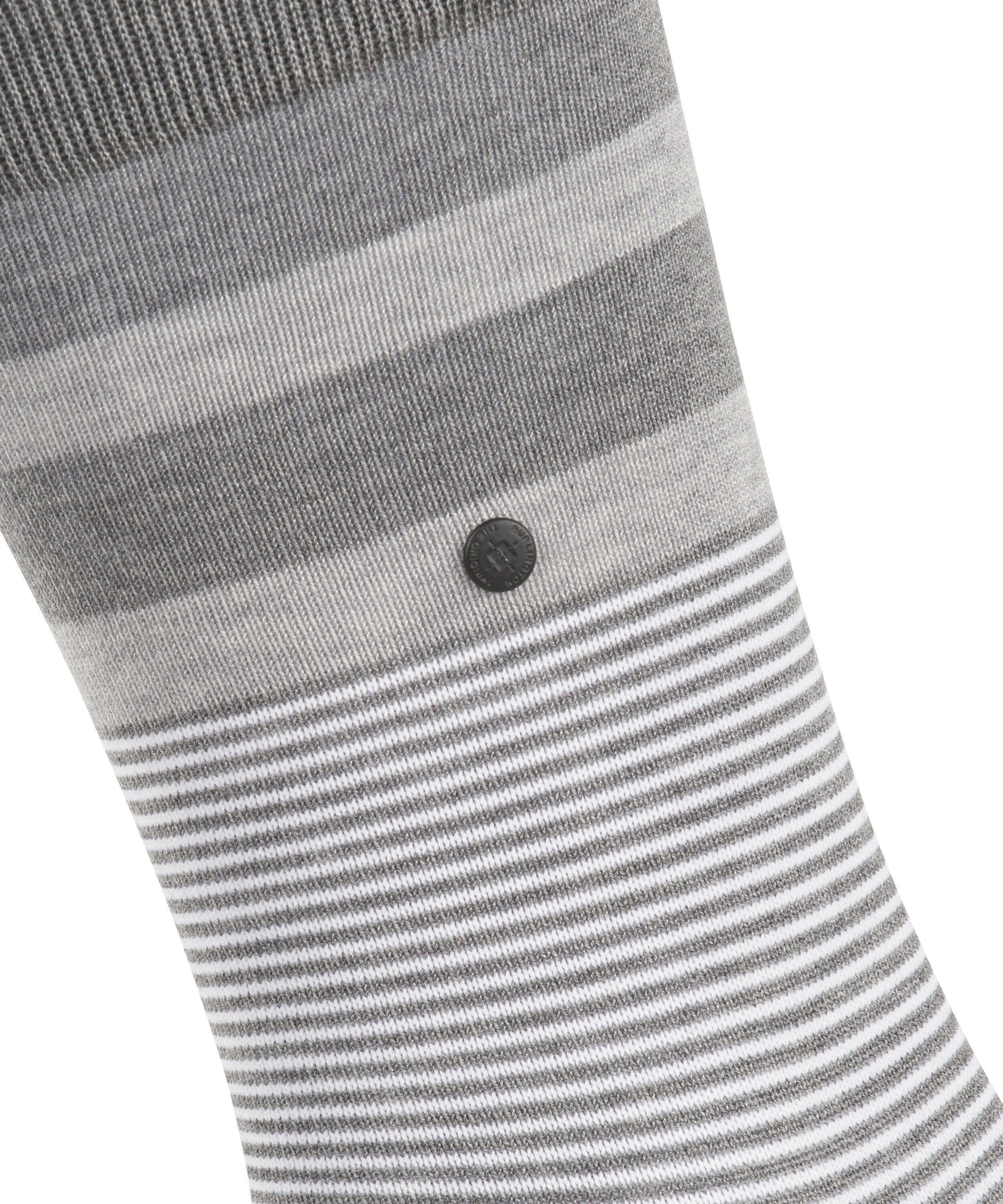 Burlington Socken Black Stripe (1-Paar) (3165) mel. steel