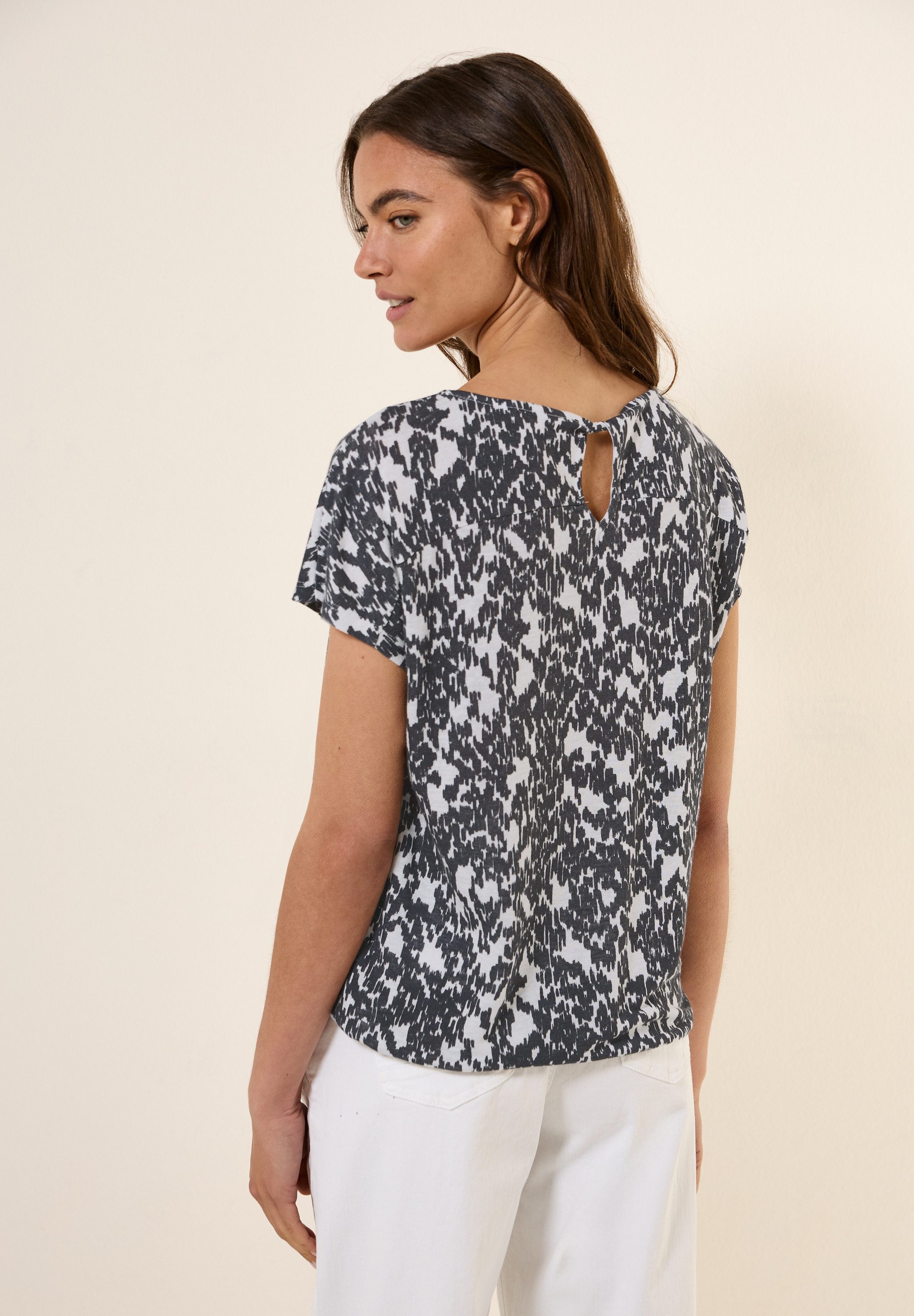 CECIL T-Shirt mit Muster, Minimal-Print günstig online kaufen