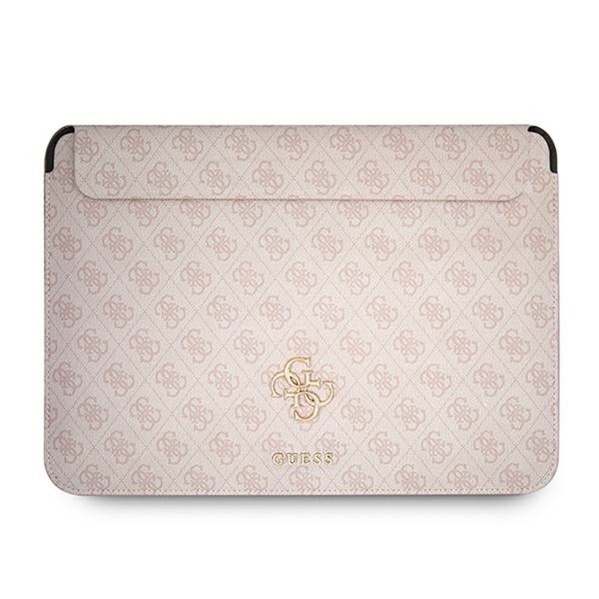Guess Laptop-Hülle Guess Universell bis 13" Notebook Tasche 4G Stripe Metall Logo Rosa