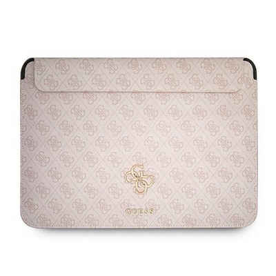 Guess Laptop-Hülle Guess Universell bis 13" Notebook Tasche 4G Stripe Metall Logo Rosa