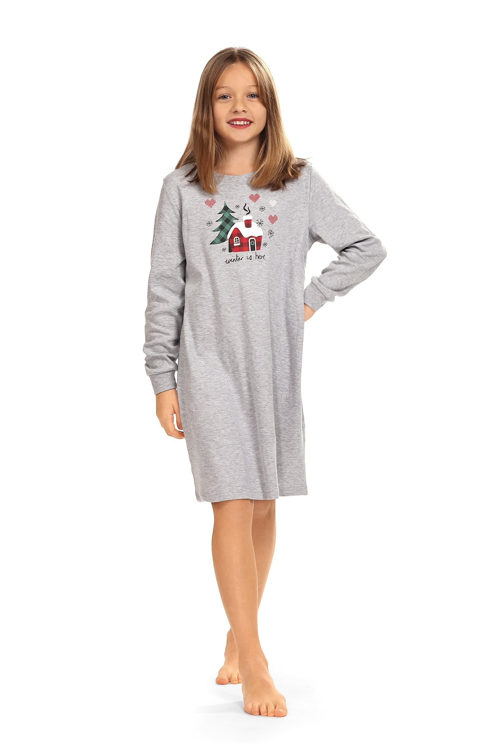 Top Qualität comtessa Nachthemd (Set, Mädchen Nachthemd Set) Kids Comte Baumwolle Pyjama 1-tlg., Sleepshirt
