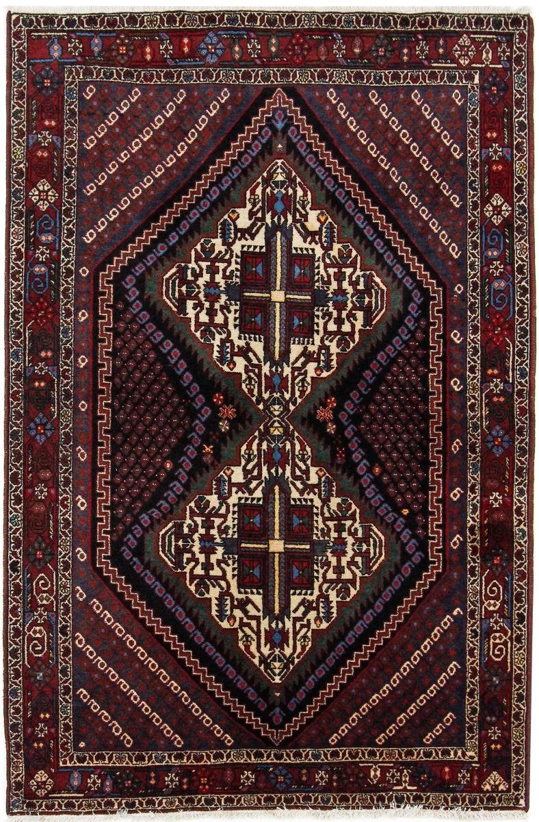 Orientteppich Afshar mm rechteckig, 10 Perserteppich, Nain / Orientteppich Handgeknüpfter Trading, 114x174 Höhe: