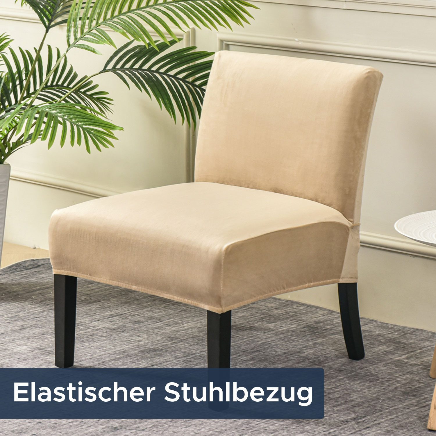 Refttenw Stuhlhusse Stretch Sesselhussen Ohne Armlehnen günstig online kaufen