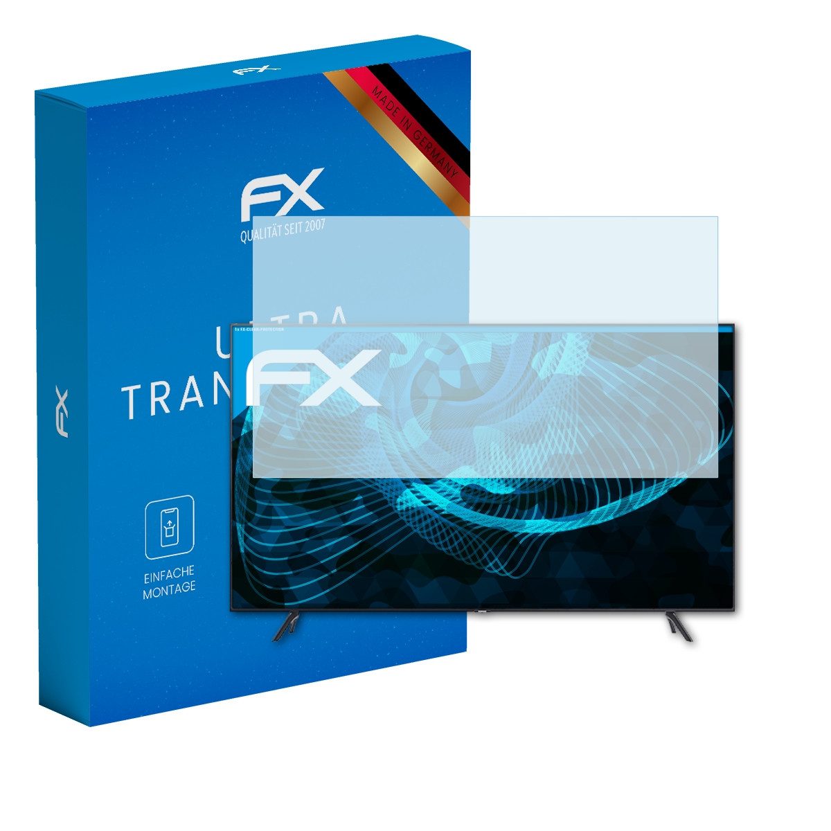 atFoliX Schutzfolie Displayschutz für Samsung GU-TU7199 43 inch, Ultraklar und hartbeschichtet