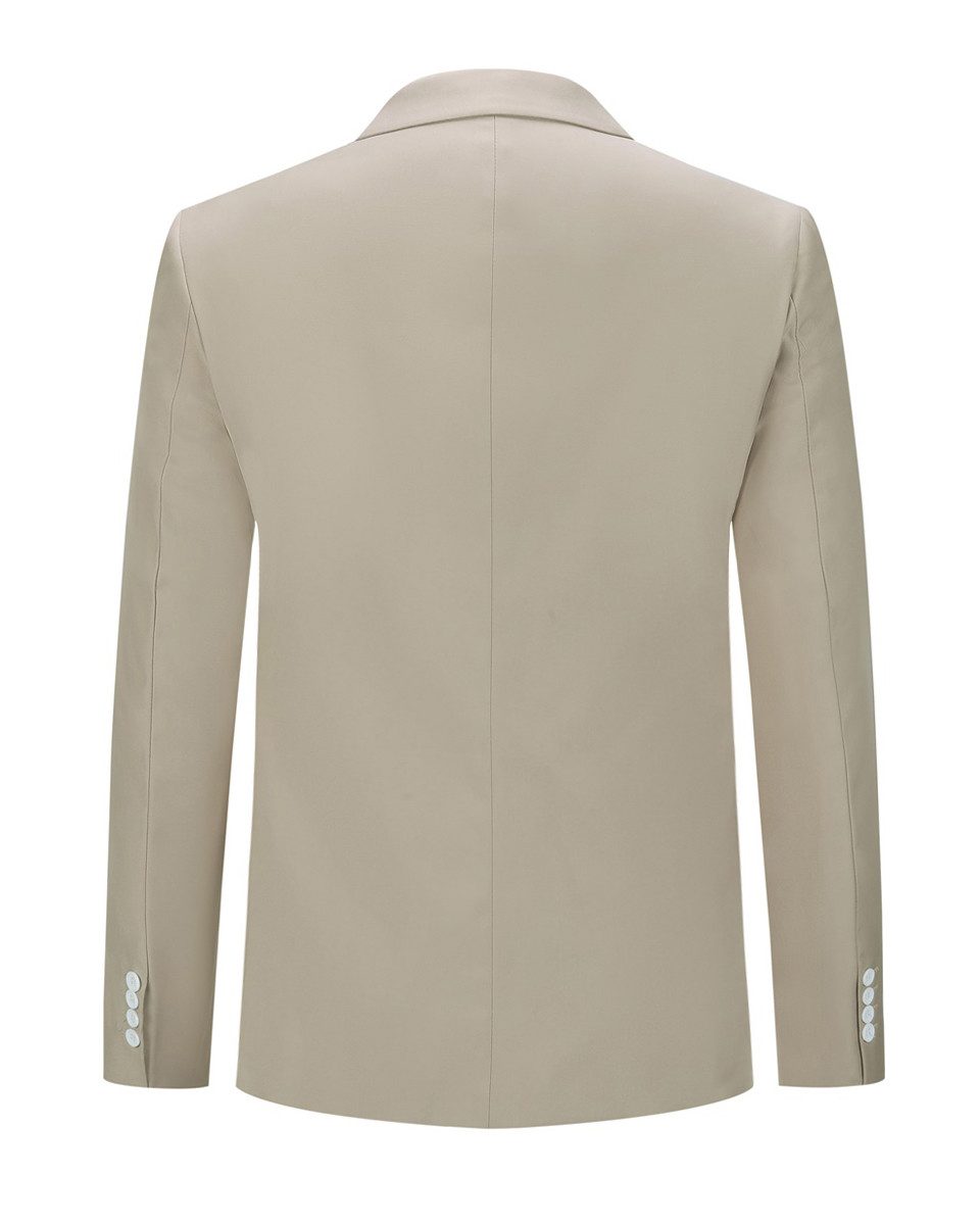 Allthemen Anzugsakko zweireihiger Herrensakko Slim Fit eleganter Hochzeitsblazer