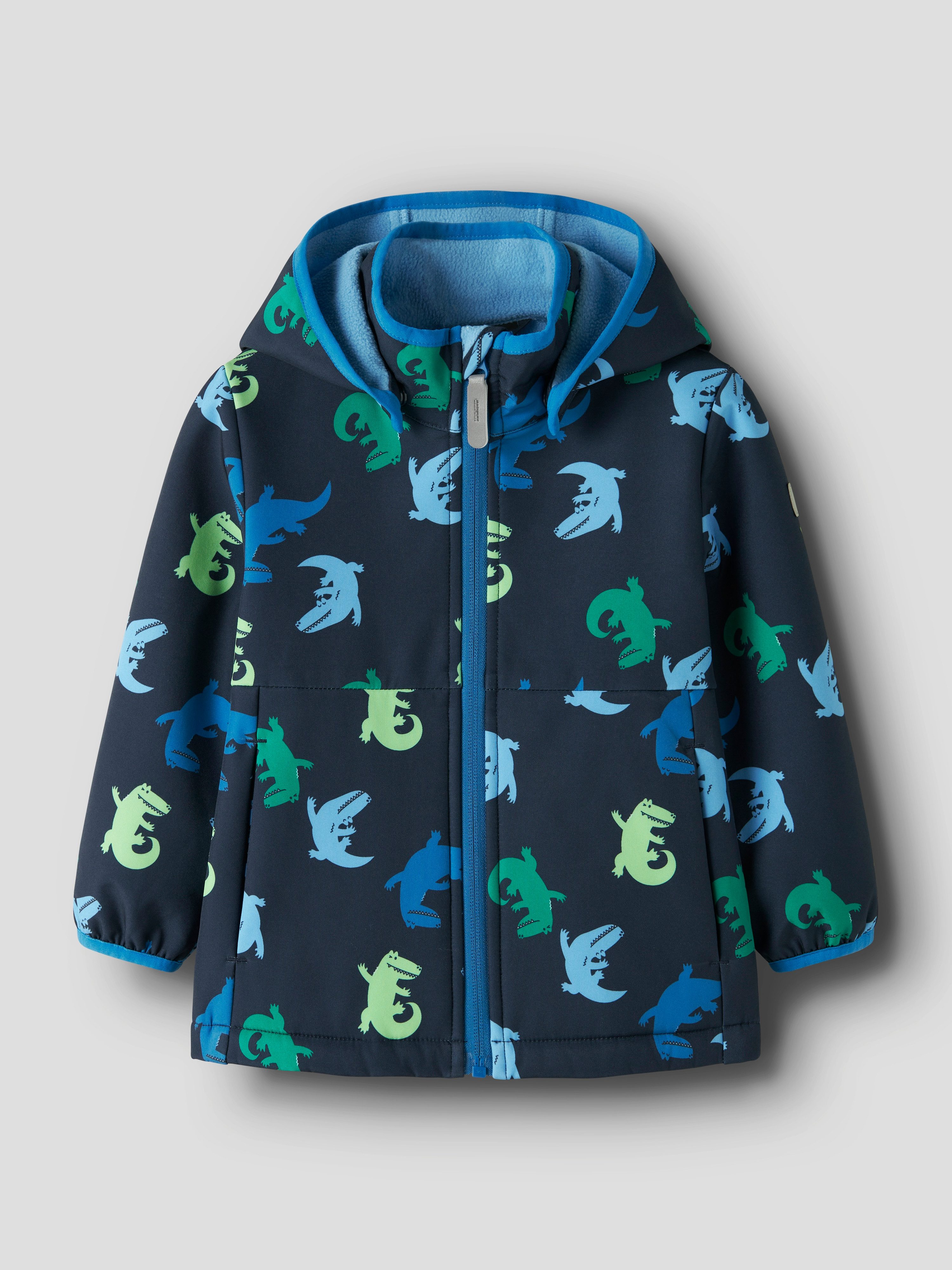 Name It Softshelljacke NMMMALTA05 SOFTSHELL JACKET AOP FO Materialmix, wasserdicht, winddicht, atmungsaktiv