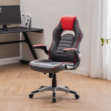 Intimate WM Heart Gaming Chair Ergonomischer Drehstuhl, Hochverstellbarer Schreibtischstuhl, Hochklappbare Armlehnen