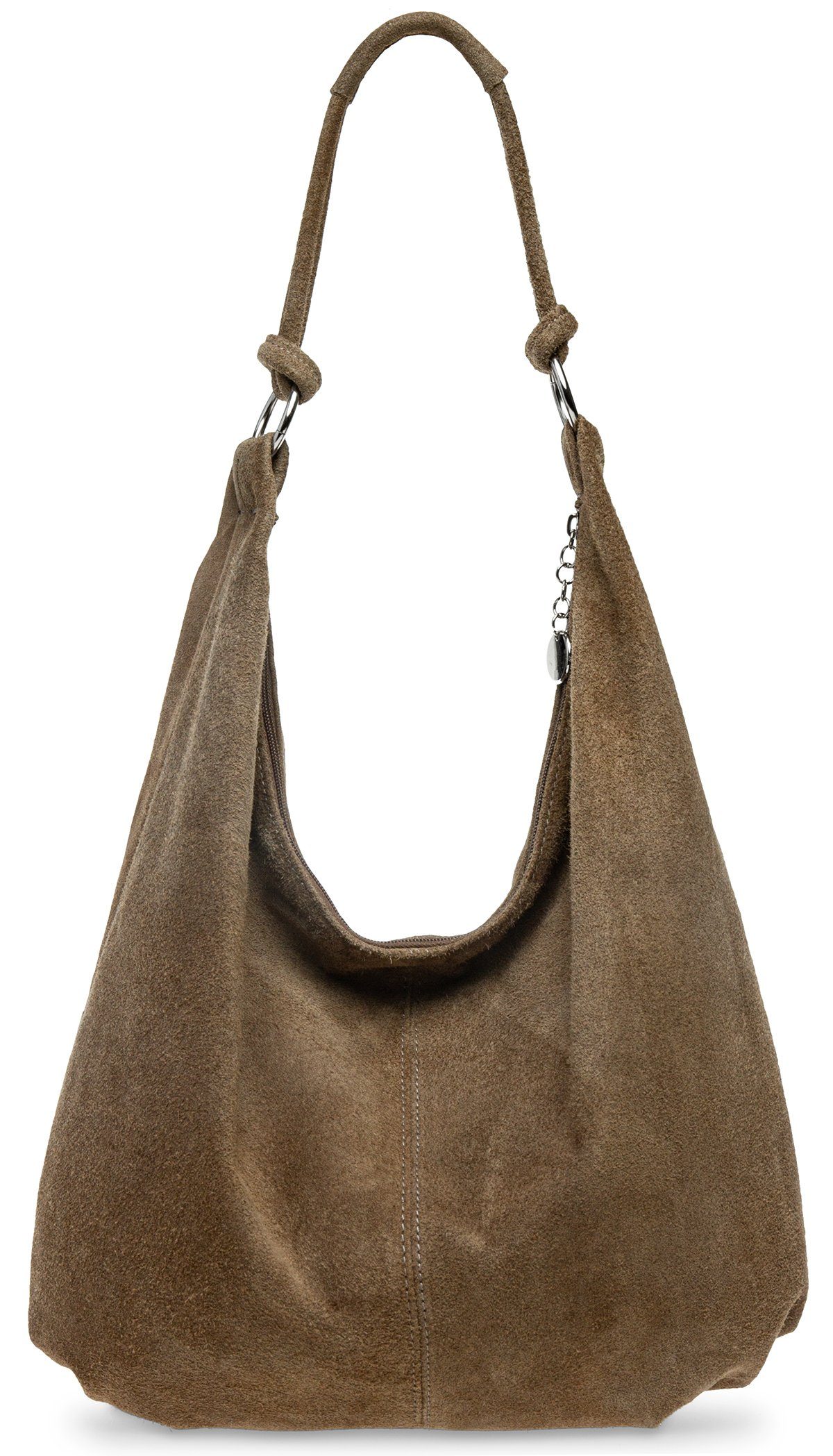 Caspar Schultertasche Damen Vintage Leder Tasche Hobo Bag - CLASSIC LINE - günstig online kaufen