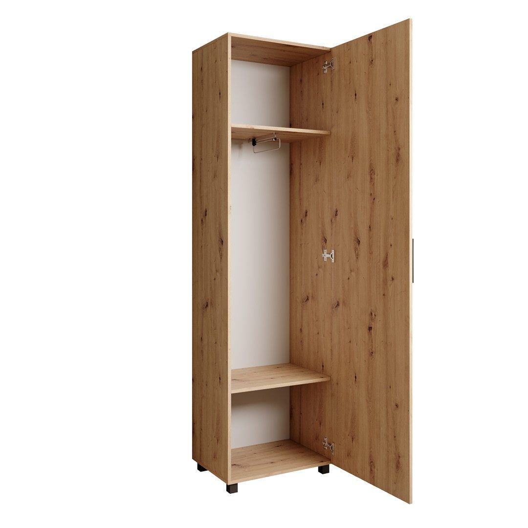 Beautysofa Garderobenschrank mit Tür und Spiegel LIVIA