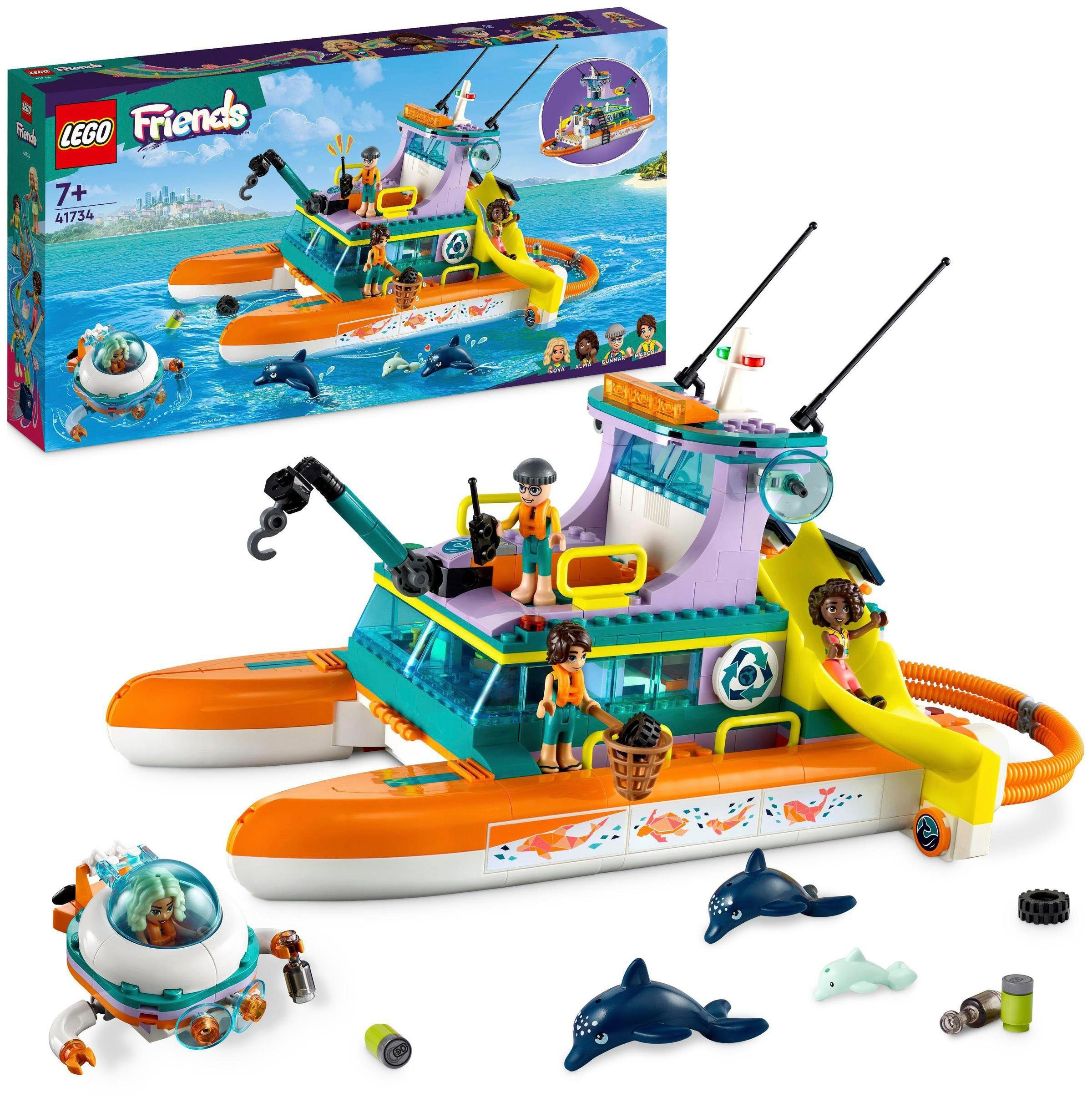 LEGO® Seerettungsboot (41734), LEGO® Friends Konstruktionsspielsteine, günstig online kaufen