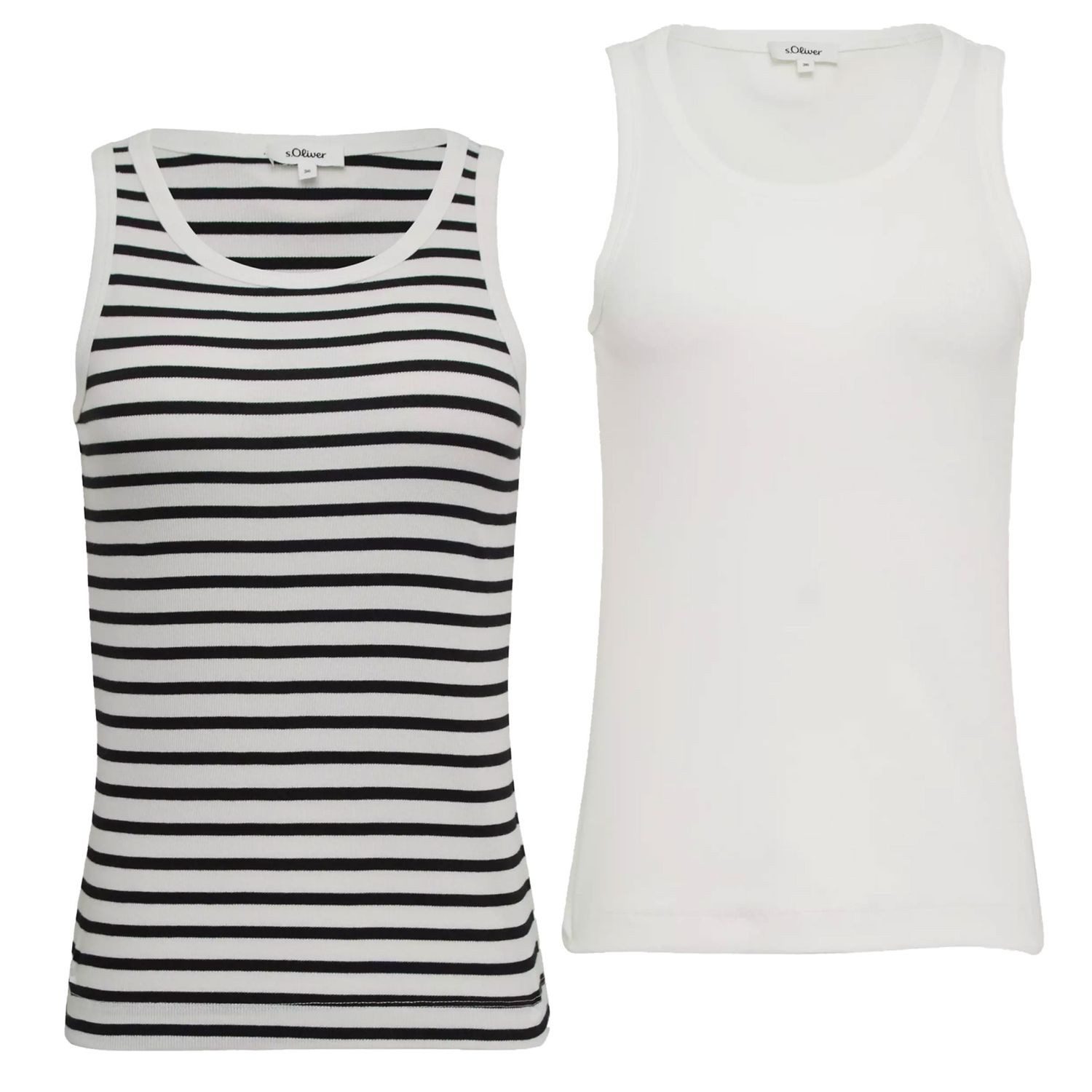 s.Oliver T-Shirt Basic (1-tlg) uni oder gestreift günstig online kaufen