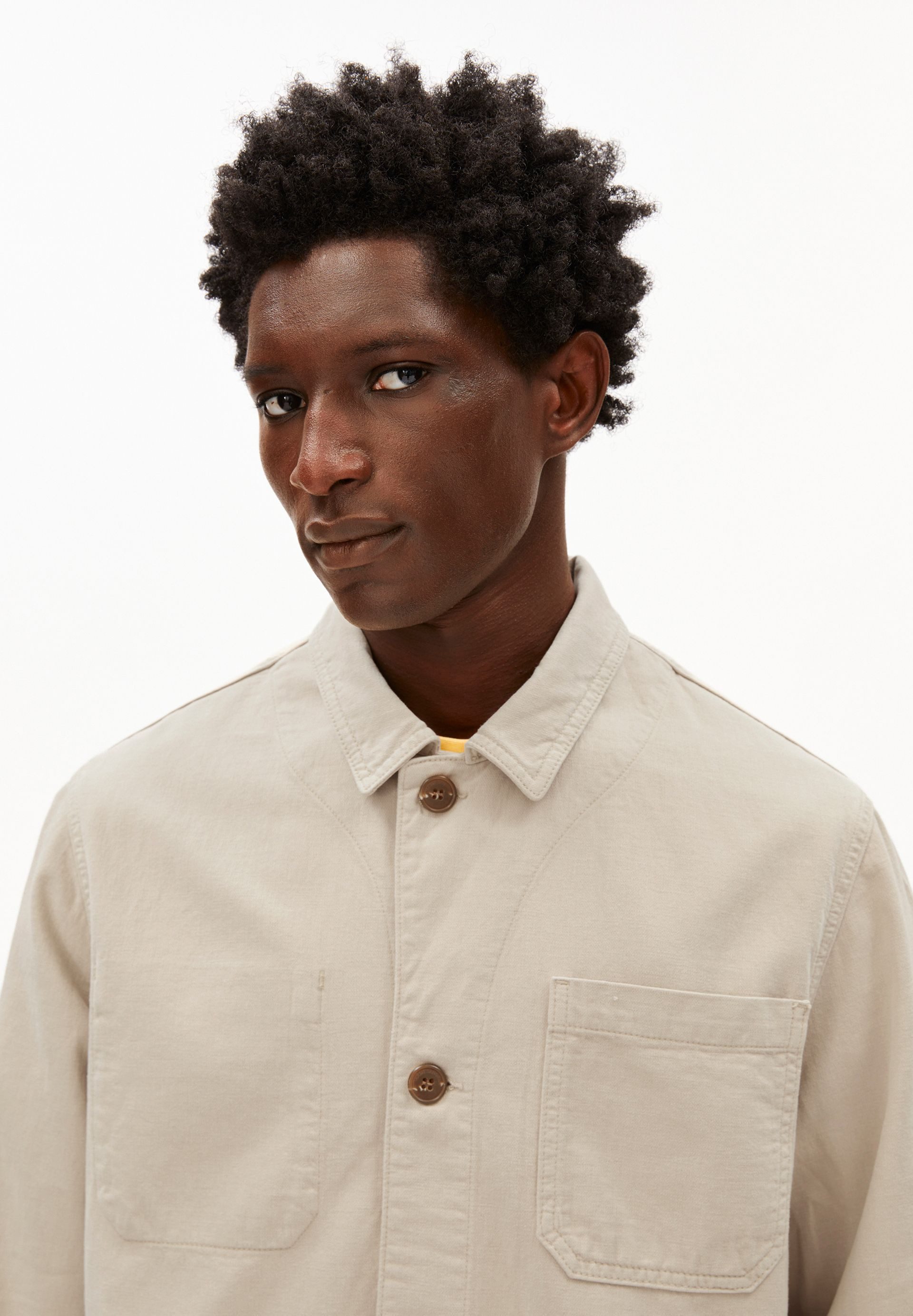 Armedangels Hemdjacke COTTON LINEN Overshirt aus Baumwoll-Leinen-Mix Relaxed Fit