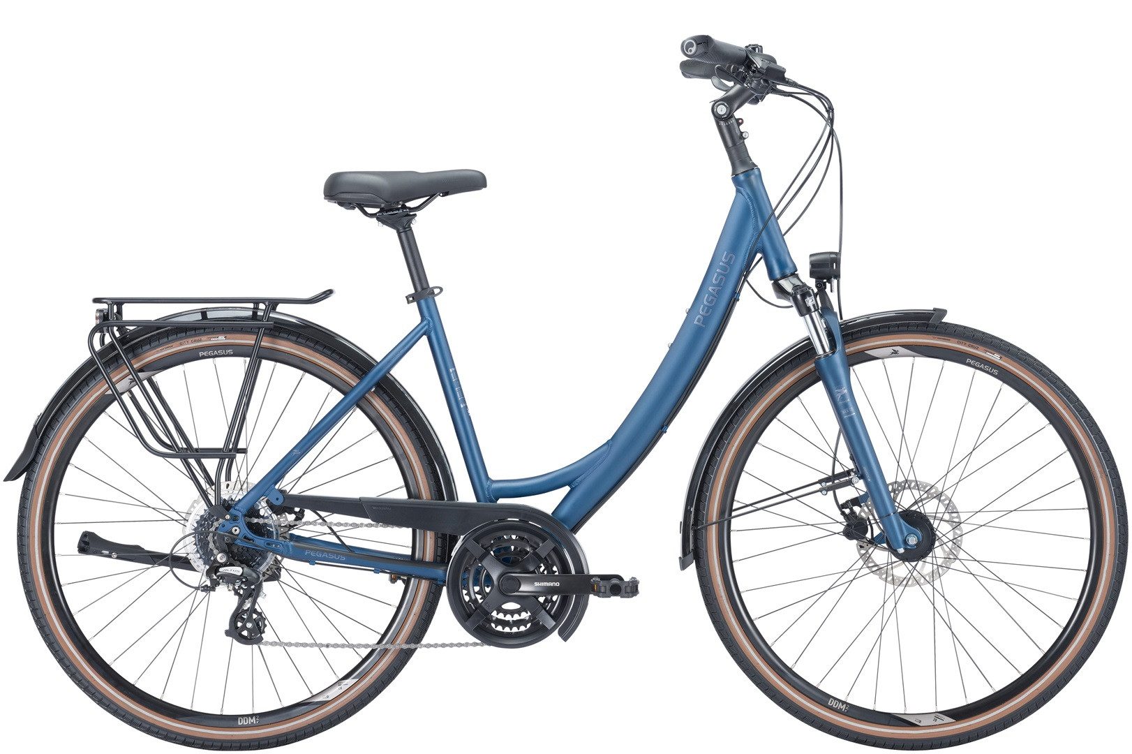 Pegasus Trekkingrad Pegasus Savona SL Disc 24 Damen petrol 2024, 24 Gang SHIMANO Acera, Kettenschaltung