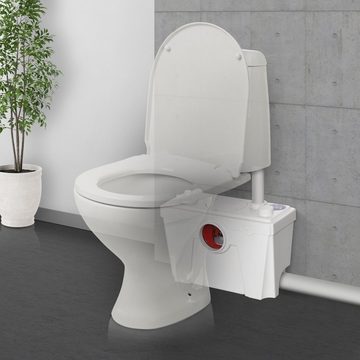HOMCOM Hebeanlage (Set, 1-tlg., Fäkalienpumpe), Abwasserpumpe 500W Haushaltspumpe für WC Dusche