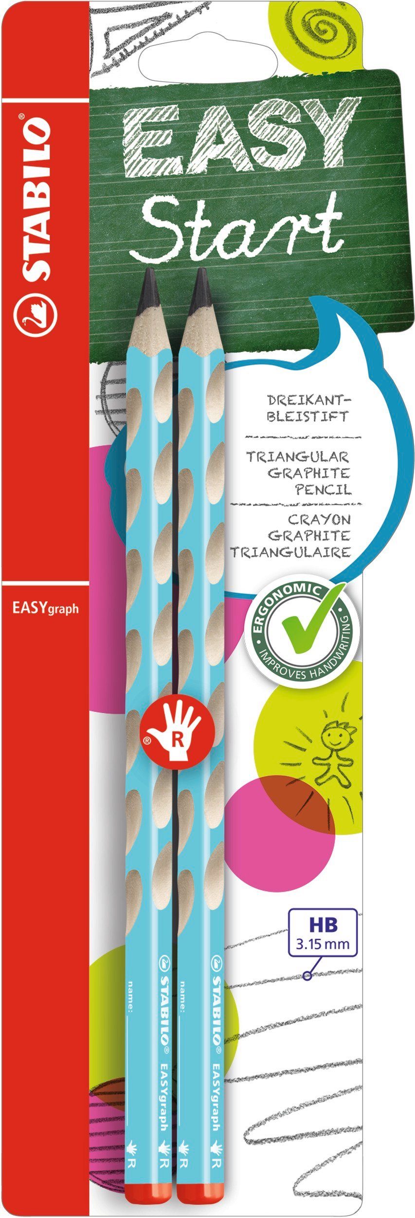 STABILO Bleistift Easy Graph HB