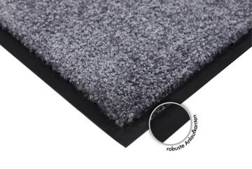 Fußmatte »Super Wash & Clean«, Andiamo, rechteckig, Höhe: 7 mm, Schmutzfangmatte, Uni Farben, Herbst &, rutschhemmend, waschbar