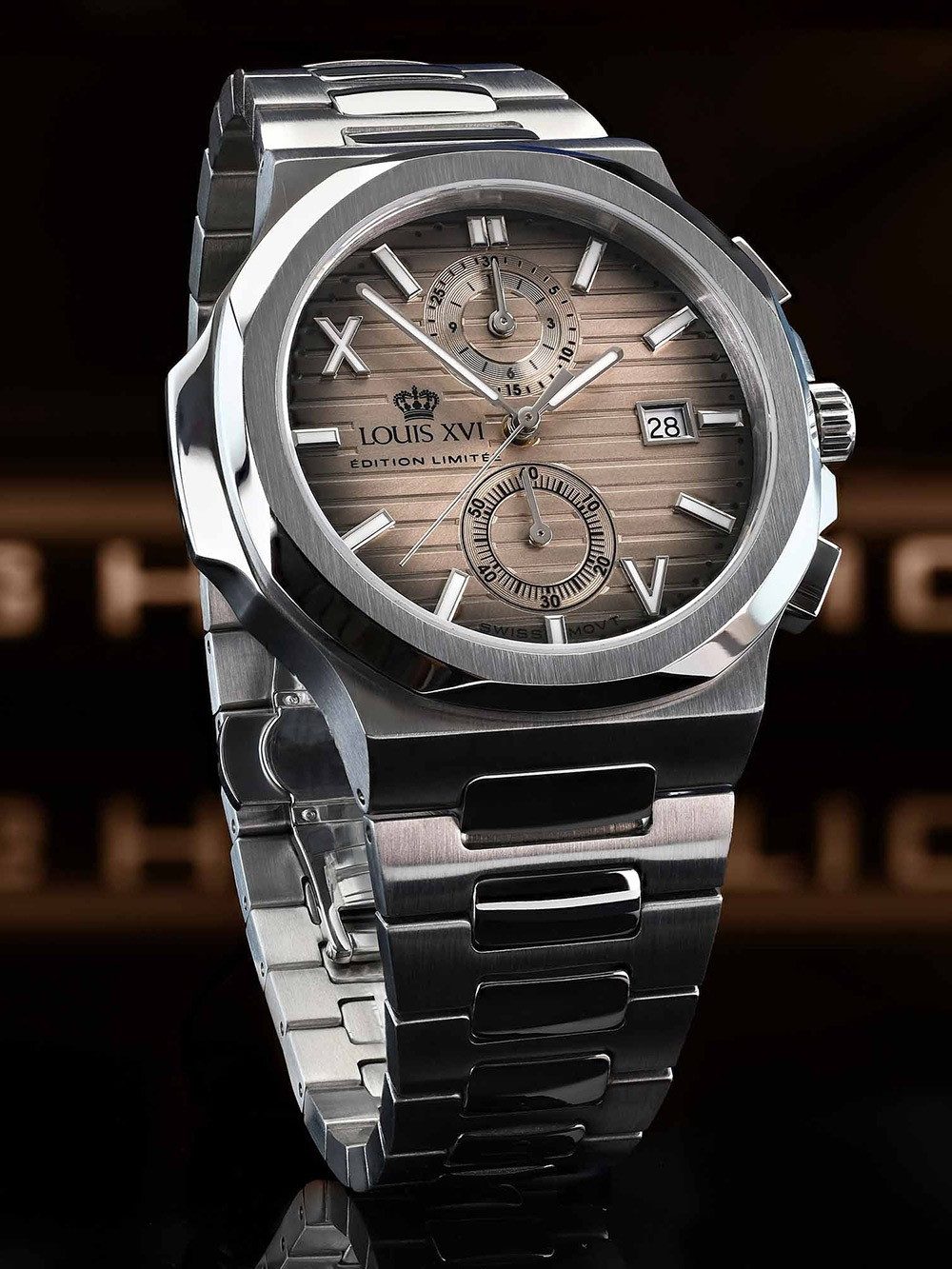 LOUIS XVI Quarzuhr Louis XVI LXVI1673 Herrenuhr Renaissance Chrono 40mm 5ATM Louis XVI LXVI1673 Herrenuhr Renaissance Chrono 40mm 5ATM