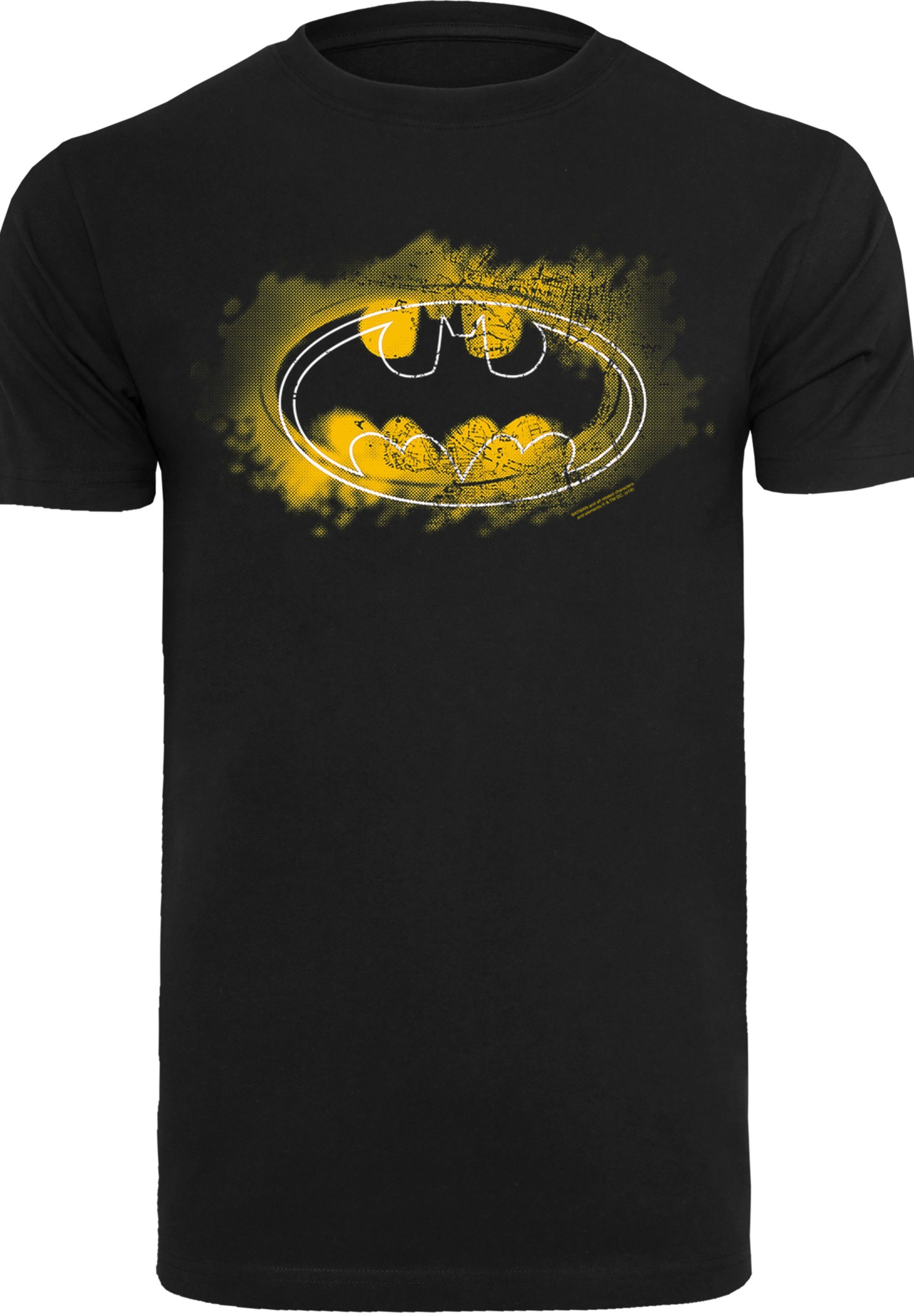 Spray Comics Batman T-Shirt Herren,Premium Merch,Regular-Fit,Basic,Bedruckt Logo DC F4NT4STIC