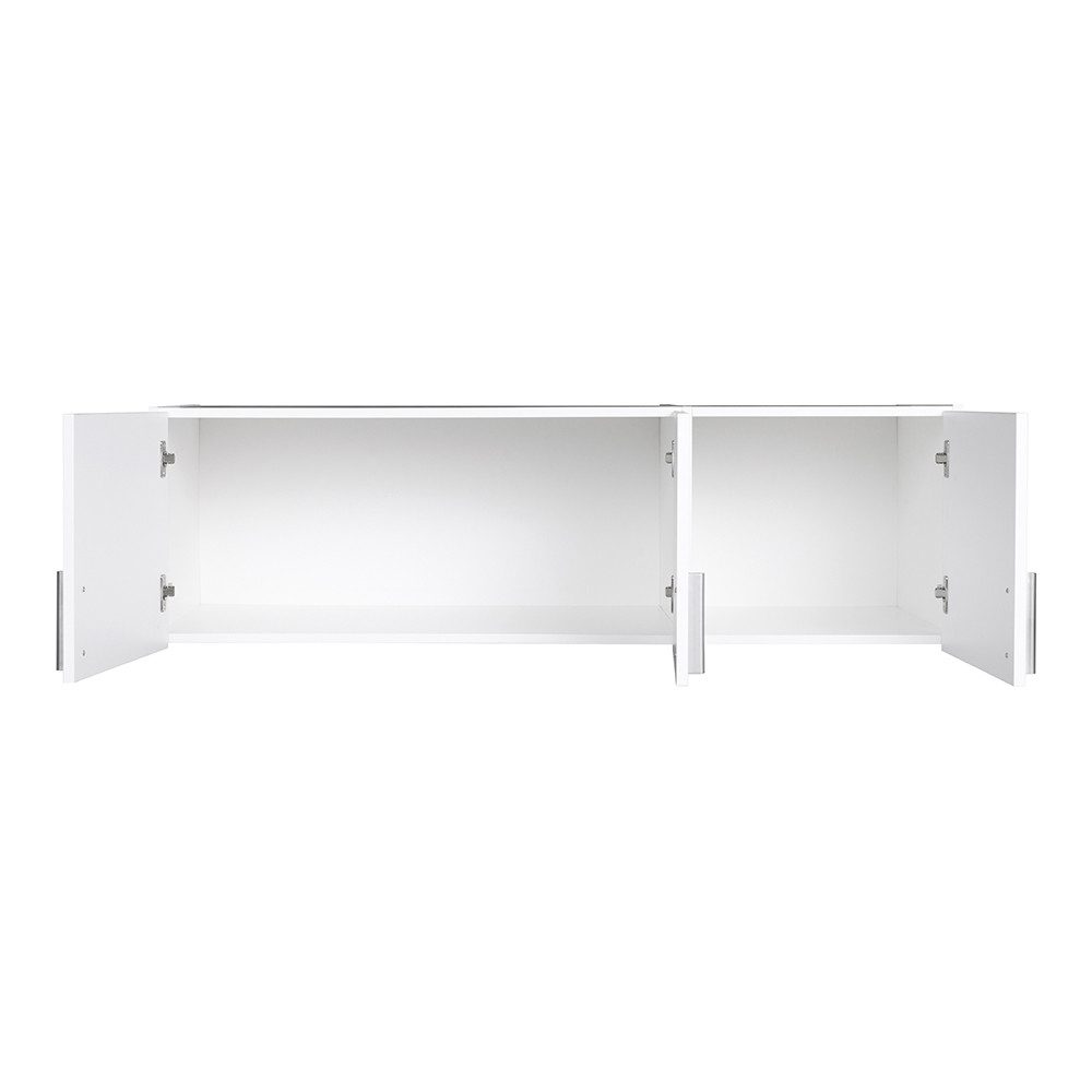 Lomadox Aufsatzschrank SELAWIK-166 für Kleiderschrank 3trg., weiß, ca. 136/40/54 cm