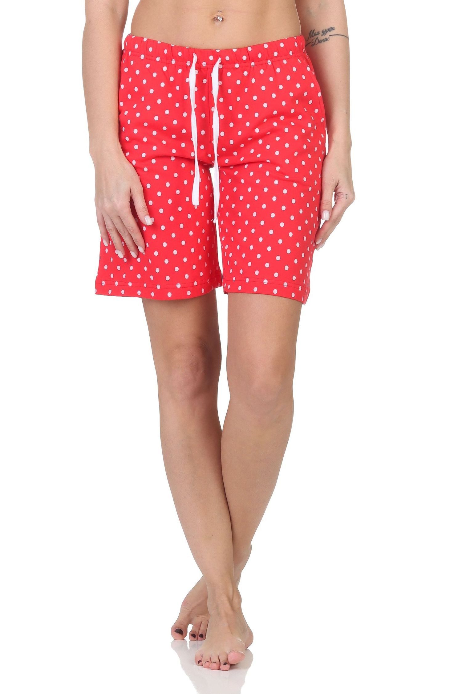 Normann Relaxanzug Damen Shorty Schlafanzug Pyjama Hose kurz - perfekt zu kombinieren