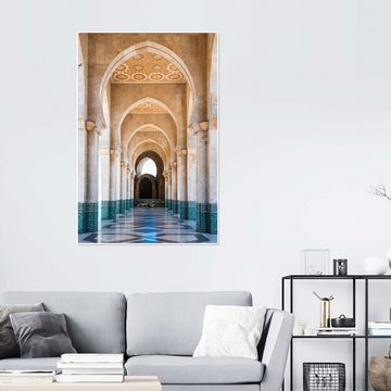 Posterlounge Poster Matteo Colombo, Korridor im arabischen Stil, Marokko, Schlafzimmer Boho Fotografie