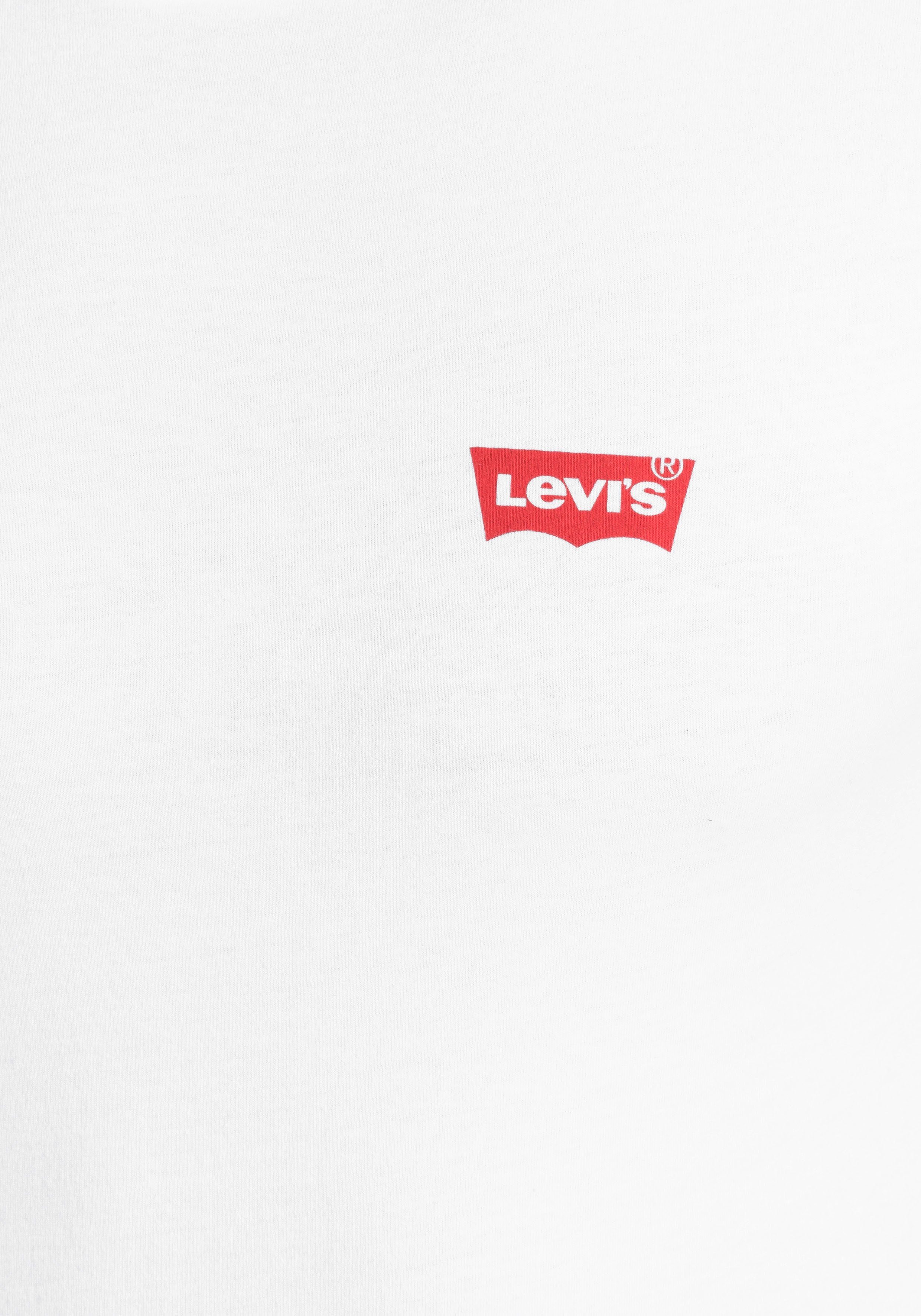 mit Logo Levi's® auf Brust weiß Kurzarmshirt der Levi's®