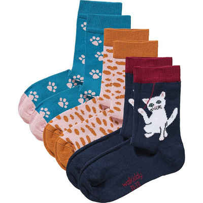 Walkiddy Socken »Kinder Socken CAT 3er Pack, Organic Cotton«