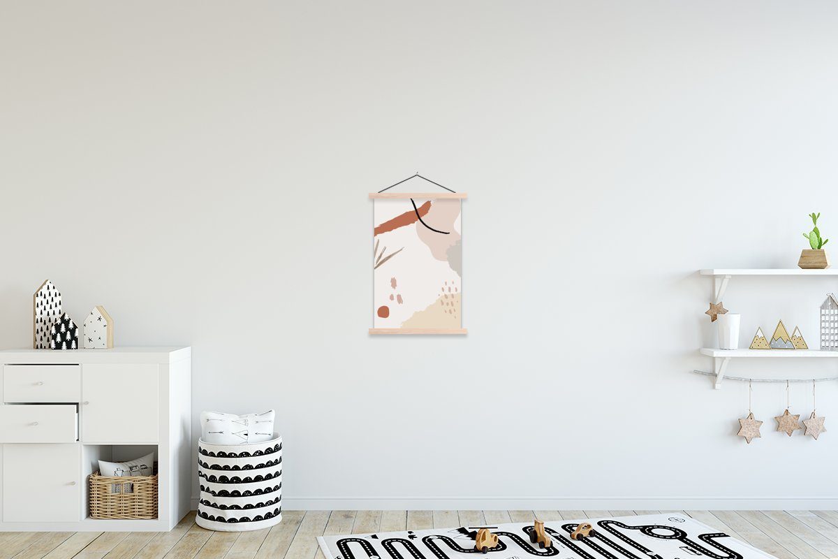 MuchoWow Poster Sommer - Abstrakt - Spot, (1 St), Posterleiste, Textilposter für Wohnzimmer, Bilderleiste, Magnetisch