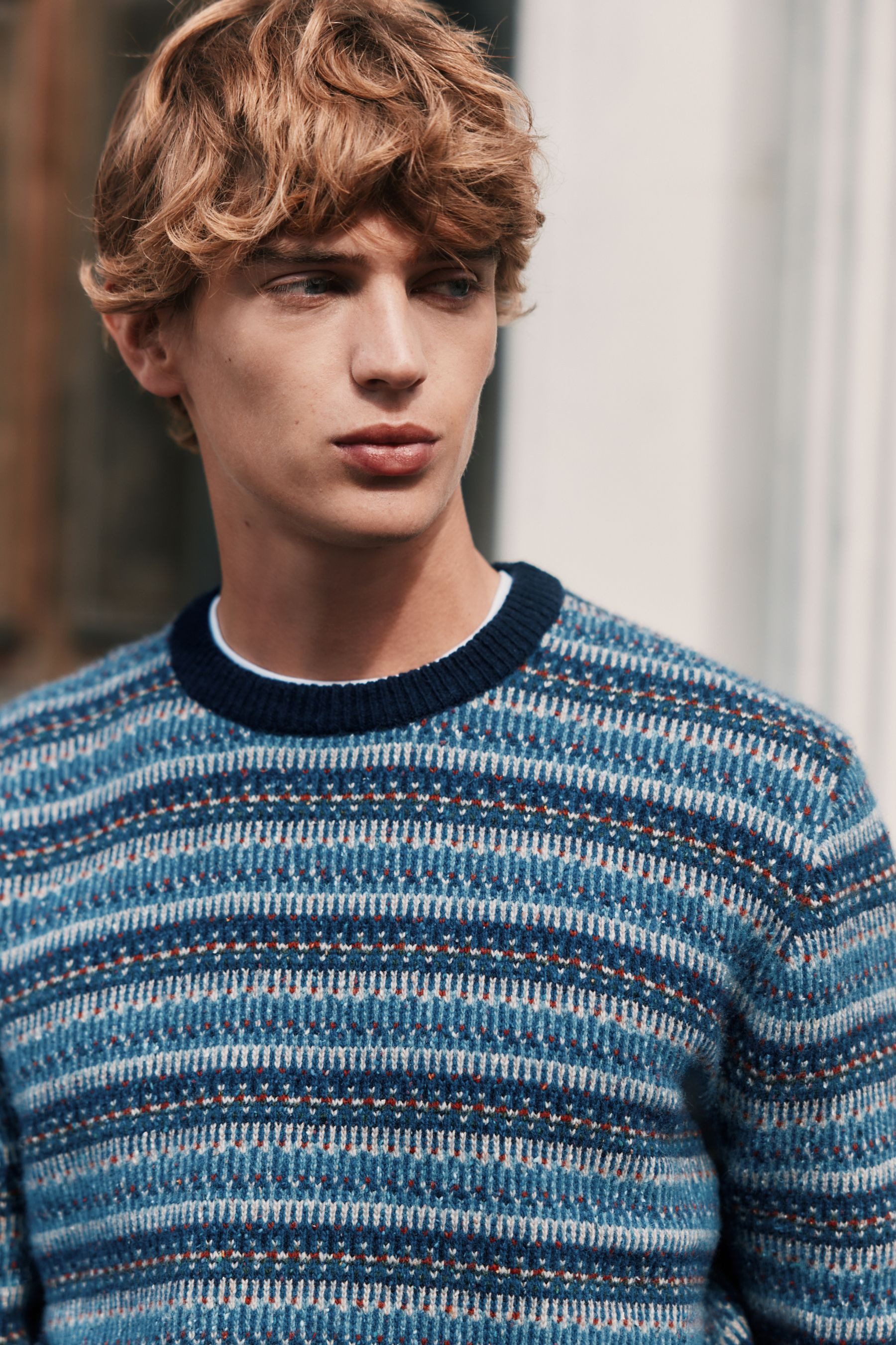 Next Norwegerpullover Regular Fit Signature Fairisle-Rundhalspullover (1-tlg)